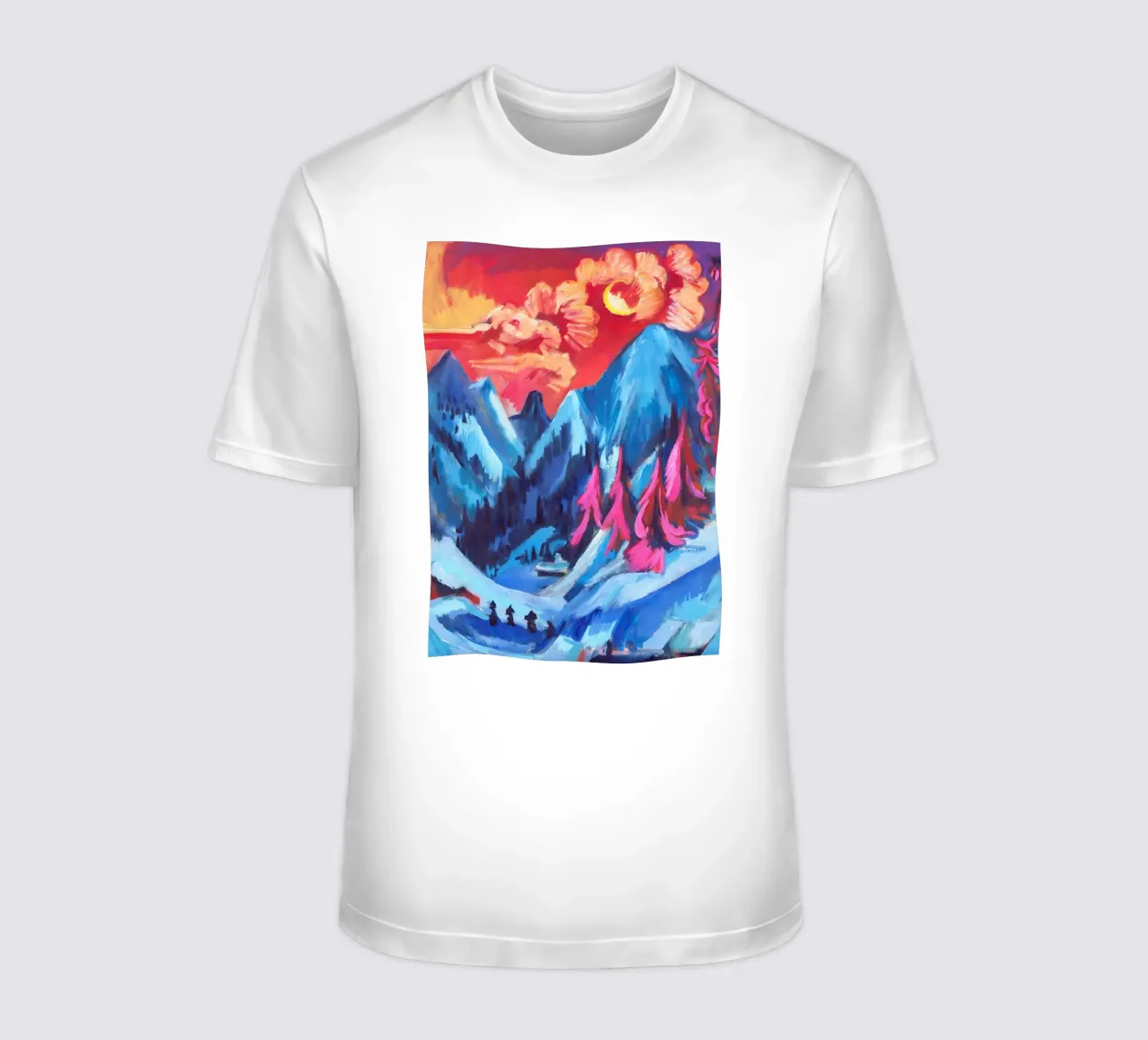 Ernst Ludwig Kirchner - Ernst Ludwig Kirchner, Duitser, expres t-shirt van tokovictory