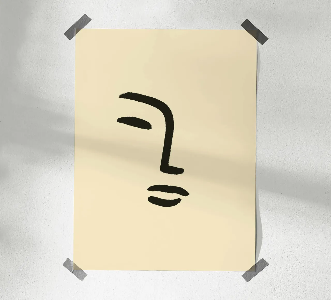 Face Impression poster con telaio in plastica da treechild
