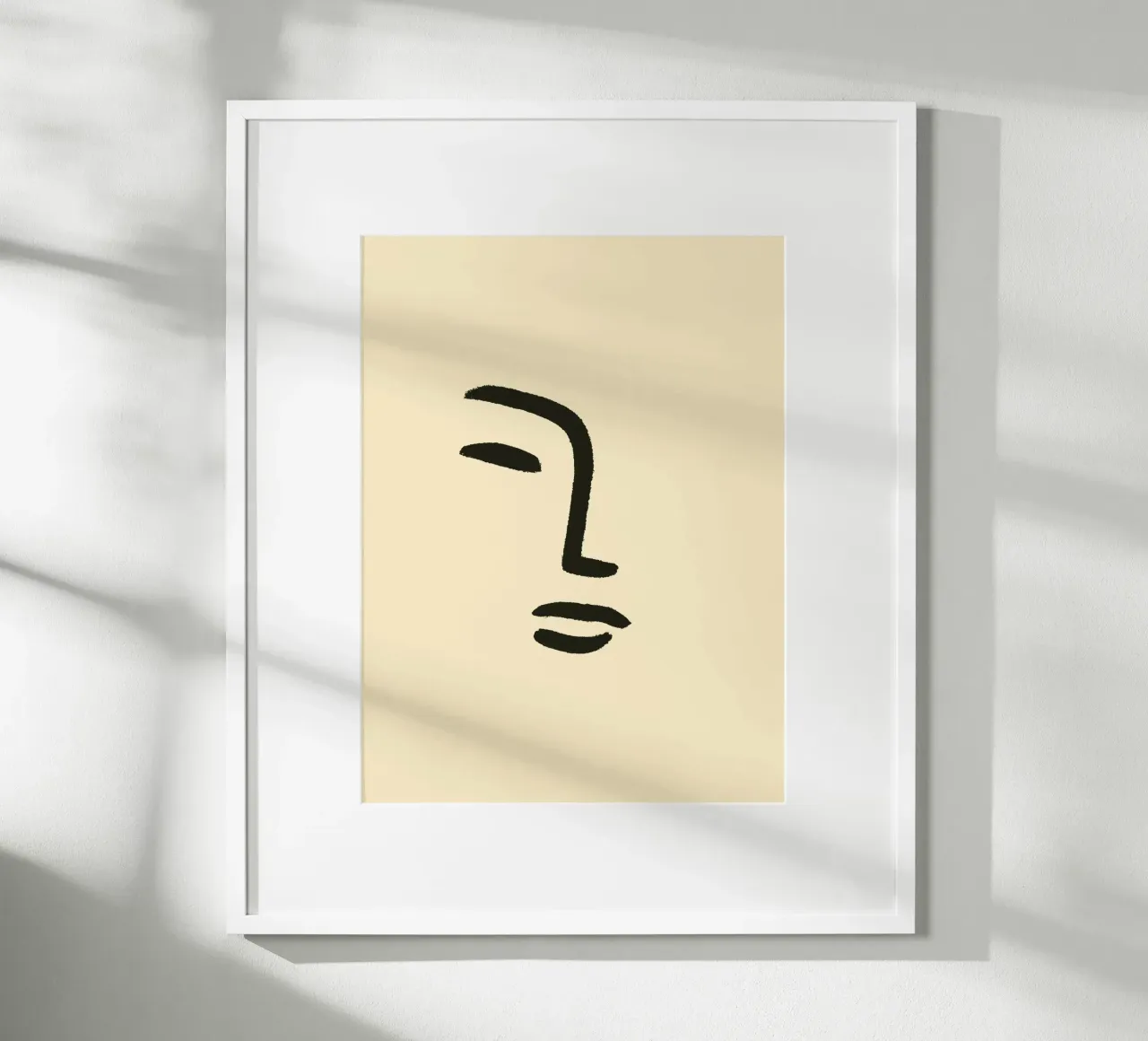 Face Impression poster con telaio in plastica da treechild