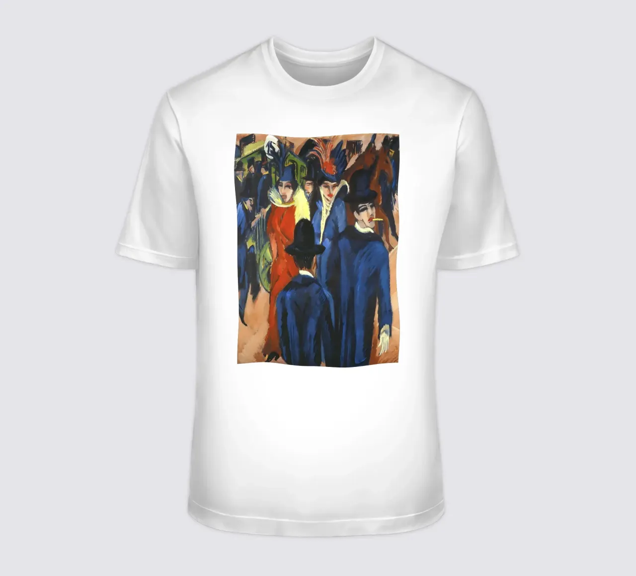 Ernst Ludwig Kirchner - Via, Berlino t-shirt da tokovictory
