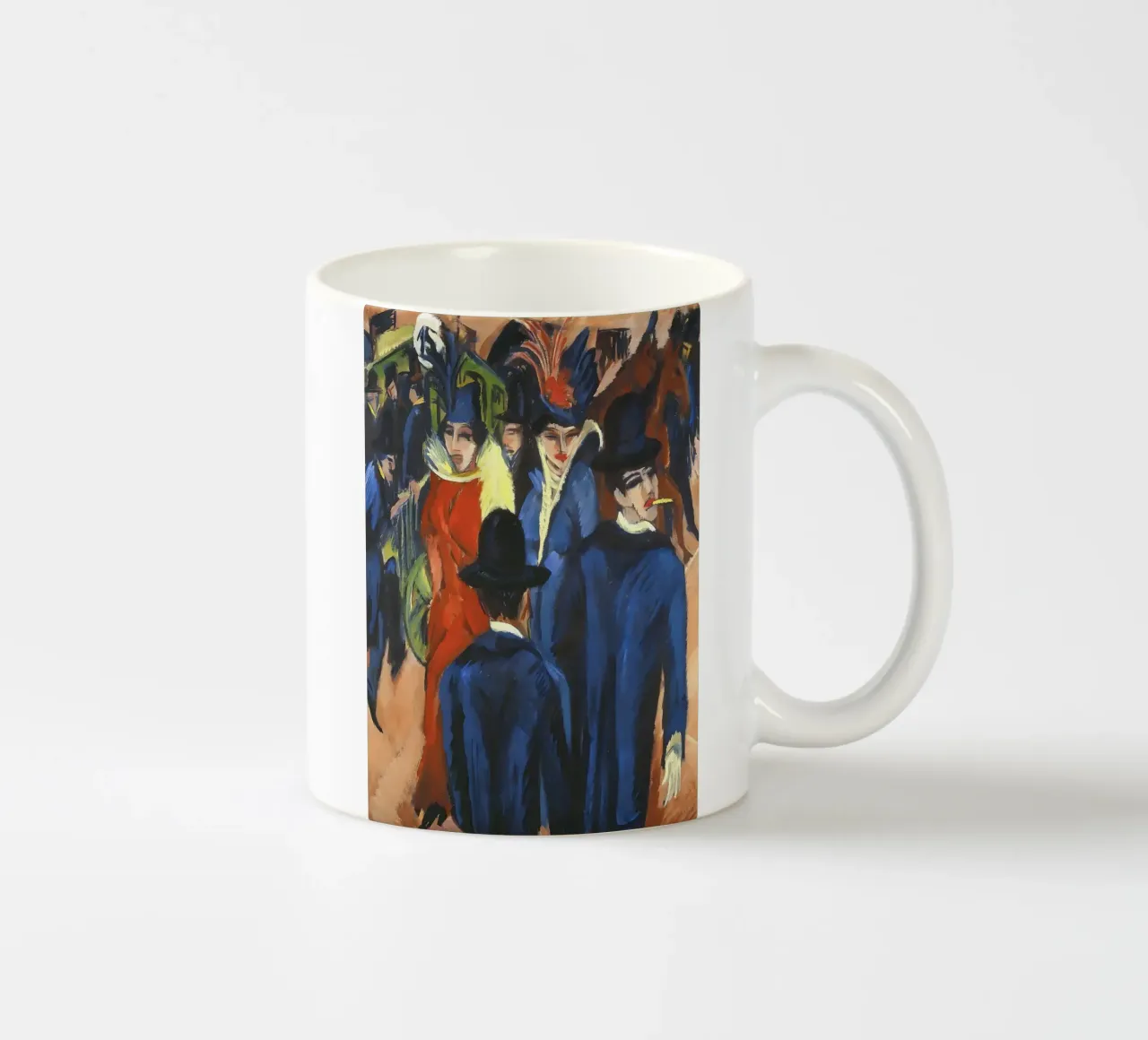 Ernst Ludwig Kirchner - Via, Berlino tazza in ceramica da tokovictory