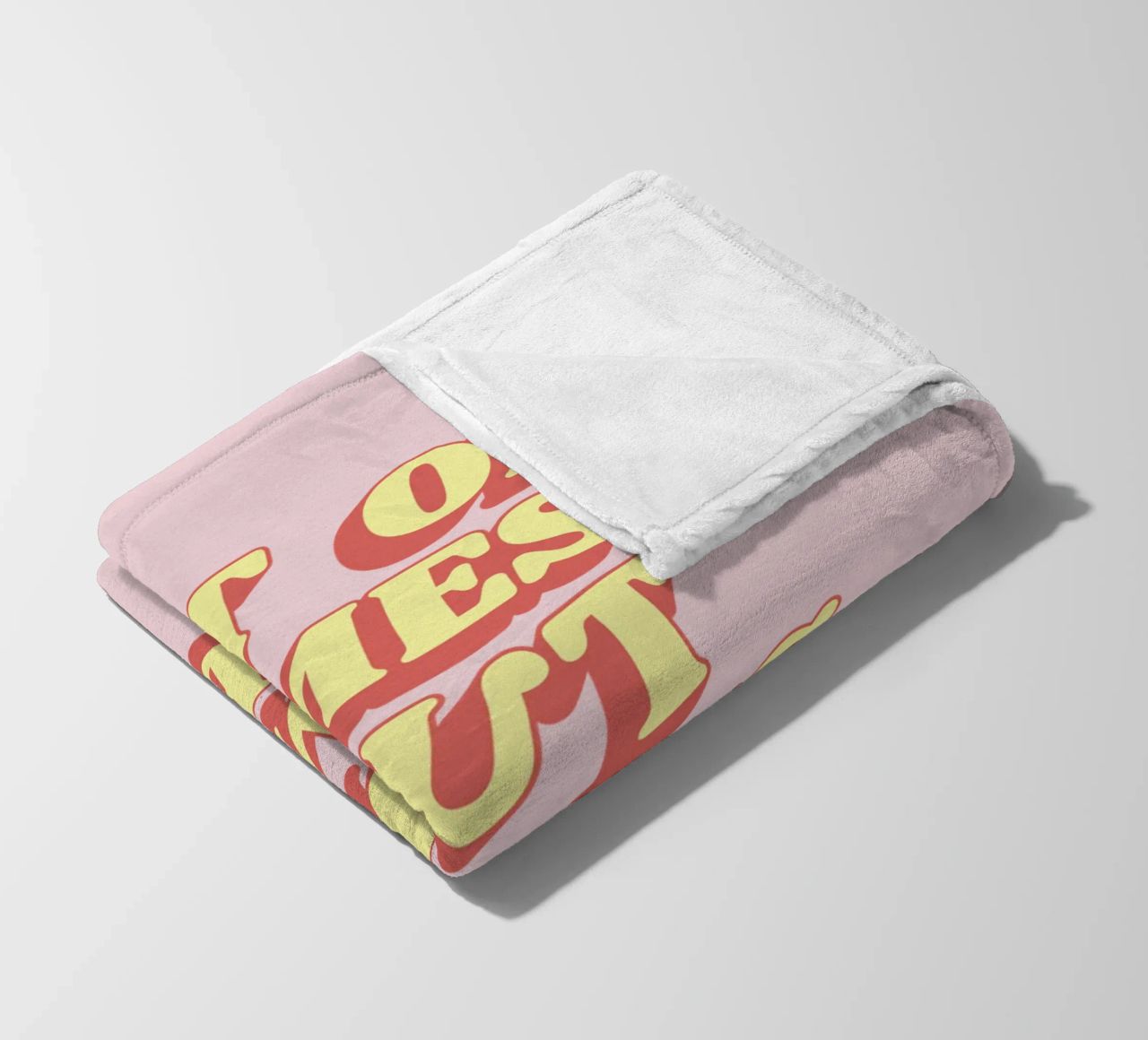 Bit of a Mess But Doing my Best Sassy Typography Print Pink fleece blanket by THE MOTIVATED TYPE
