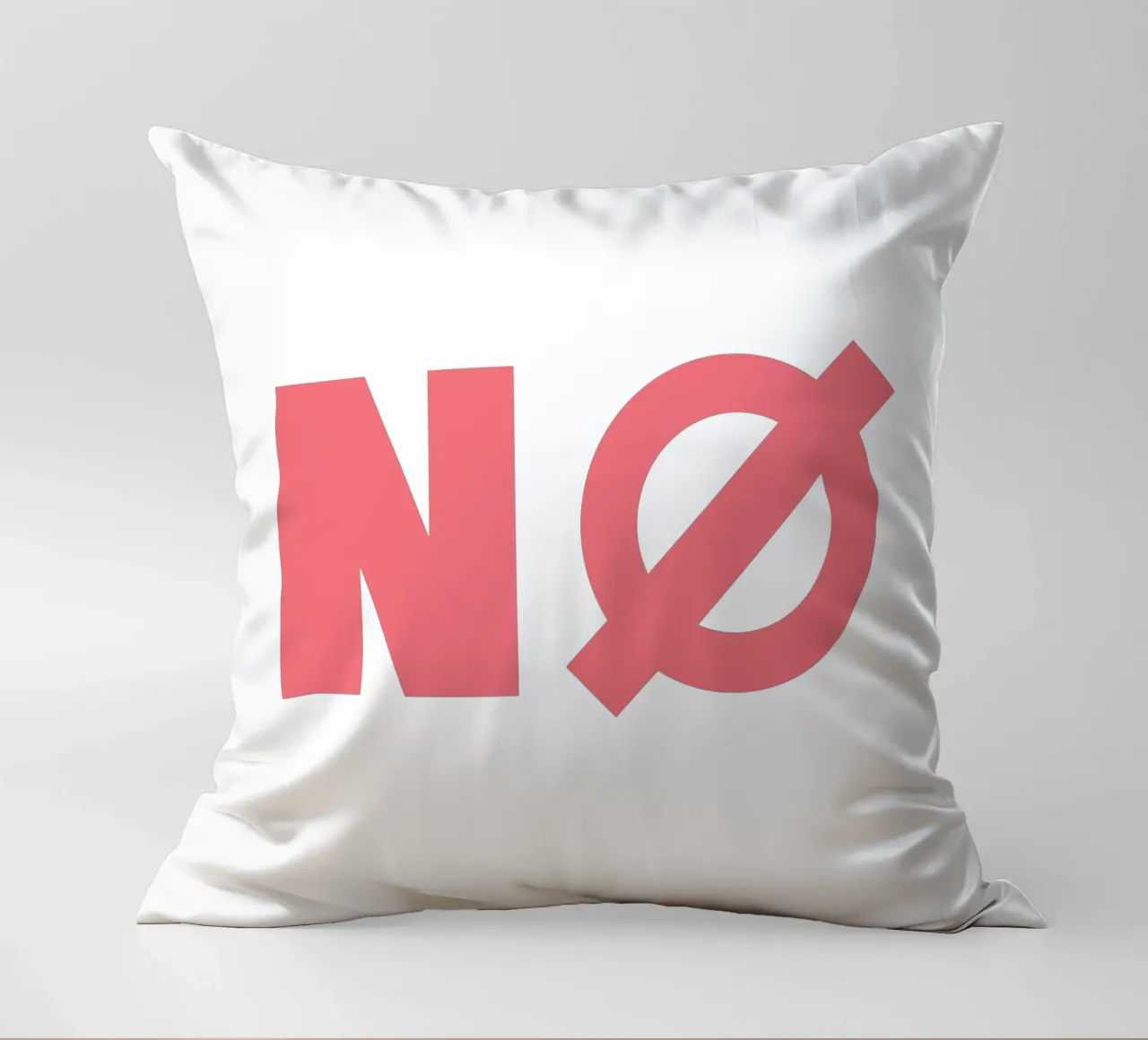 NÖ Poster Nein Poster NØ Poster Skandi Design Leinwandbild decorative cushion by LIMITED EDITION LETTERS