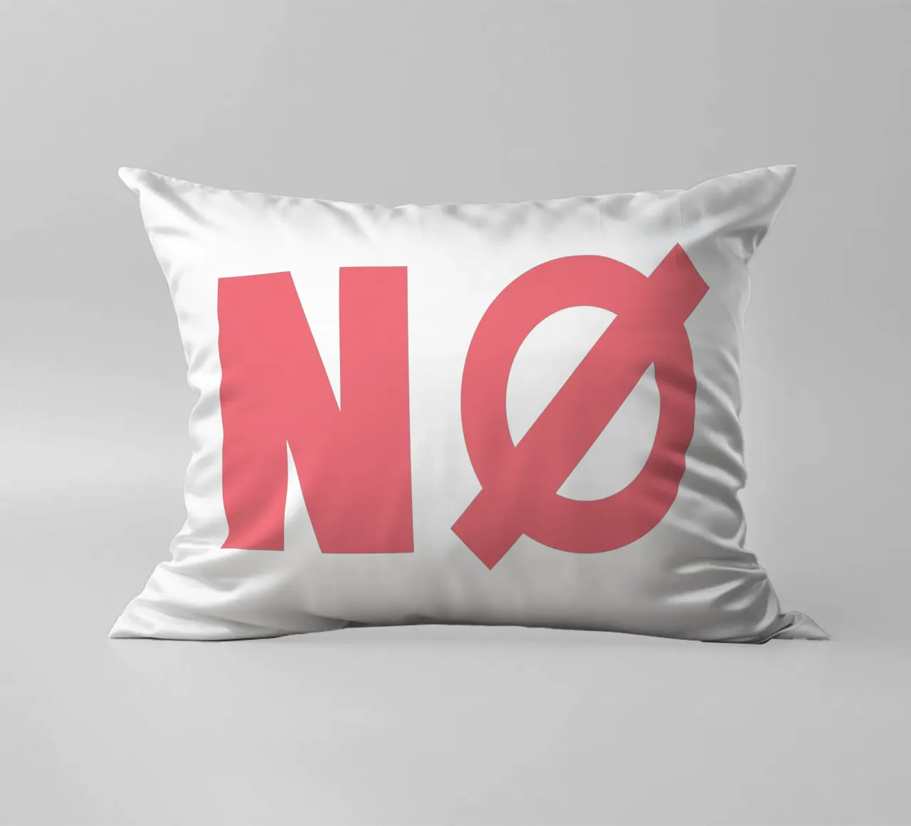 NÖ Poster Nein Poster NØ Poster Skandi Design Leinwandbild decorative cushion by LIMITED EDITION LETTERS
