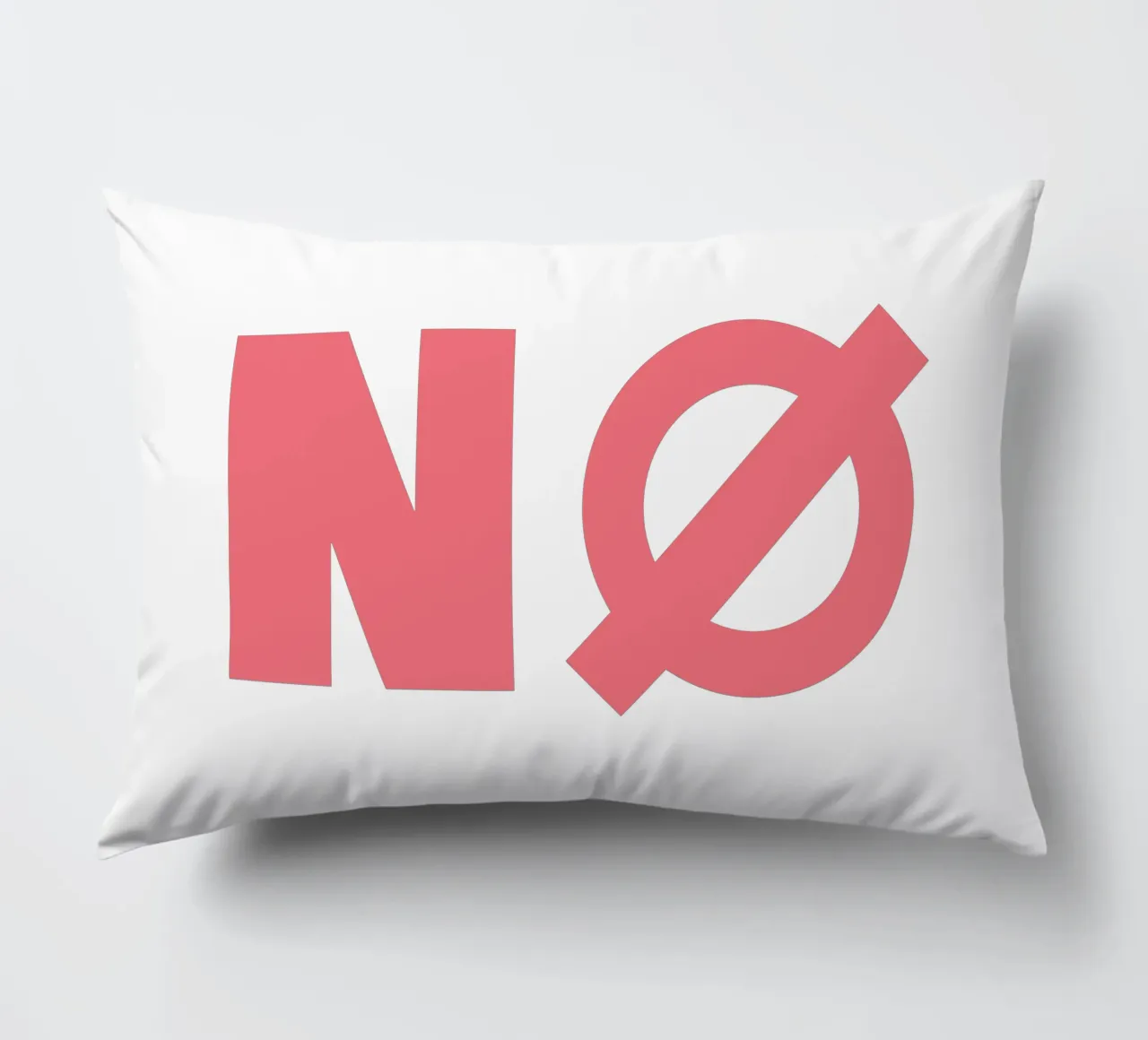 NÖ Poster Nein Poster NØ Poster Skandi Design Leinwandbild decorative cushion by LIMITED EDITION LETTERS