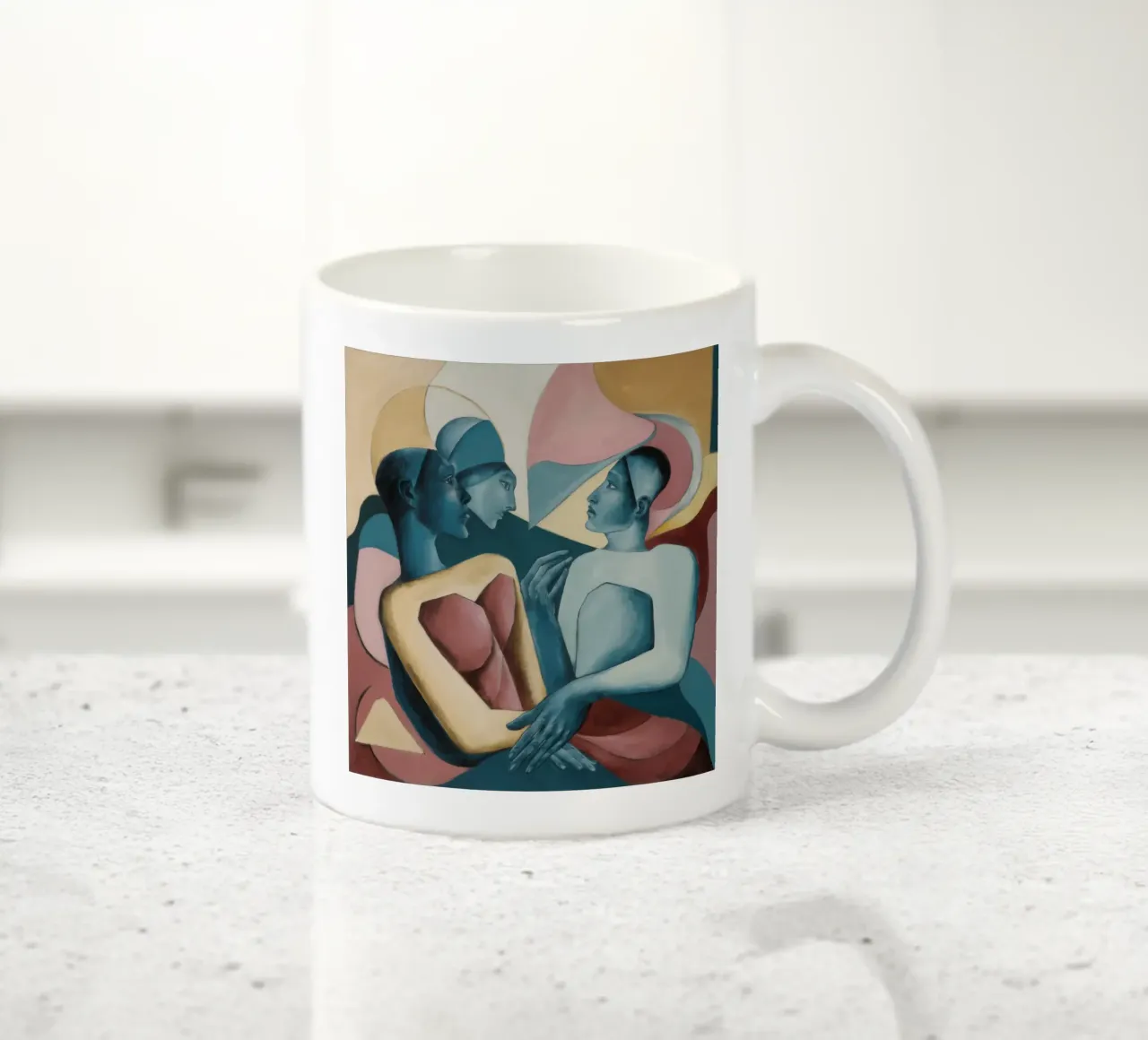 Abbracciare oltre i confini tazza in ceramica da Crimson Whisper