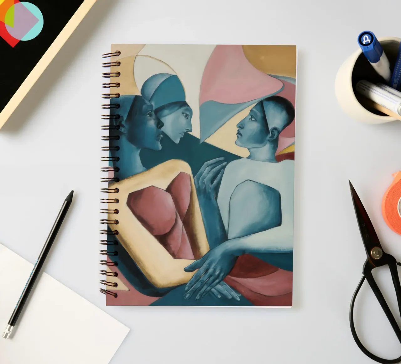Embrace Beyond Boundaries spiral notebook by Crimson Whisper