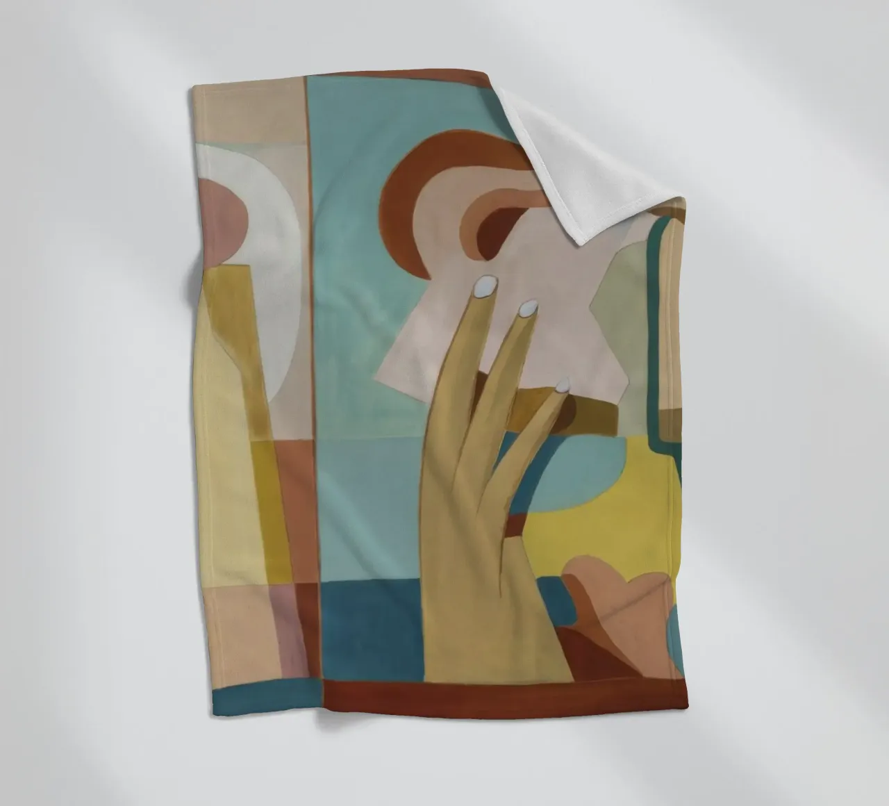 Divided Thought Vision fleece blanket by Crimson Whisper