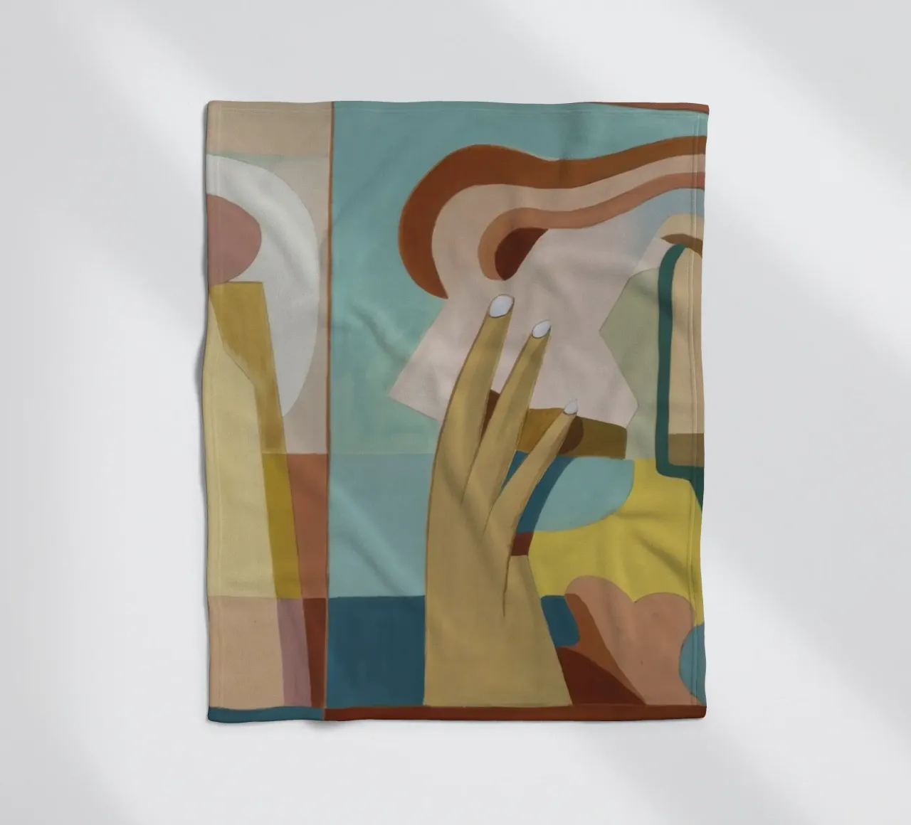Divided Thought Vision fleece blanket by Crimson Whisper