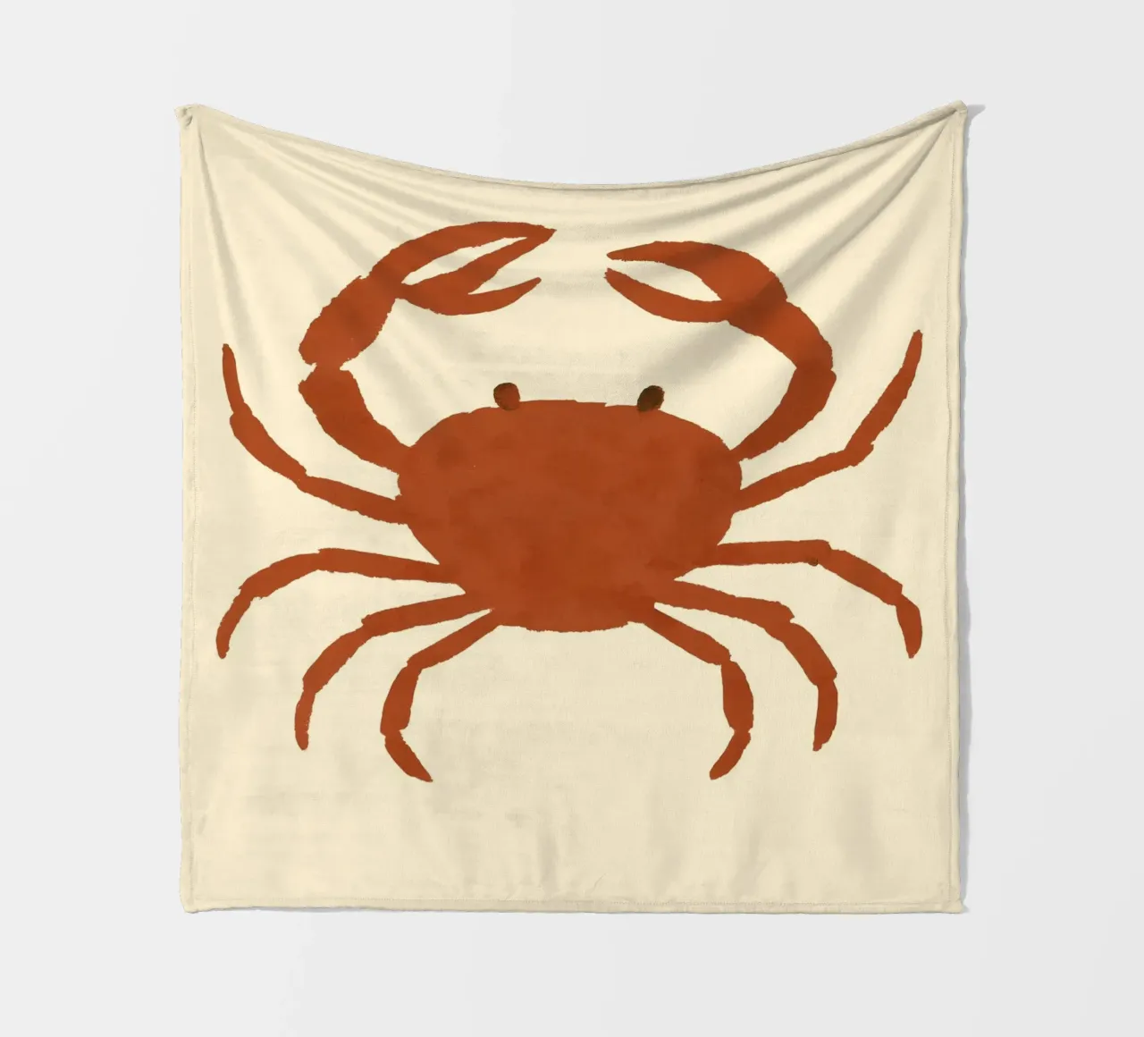 Crab Impression coperta in pile da treechild