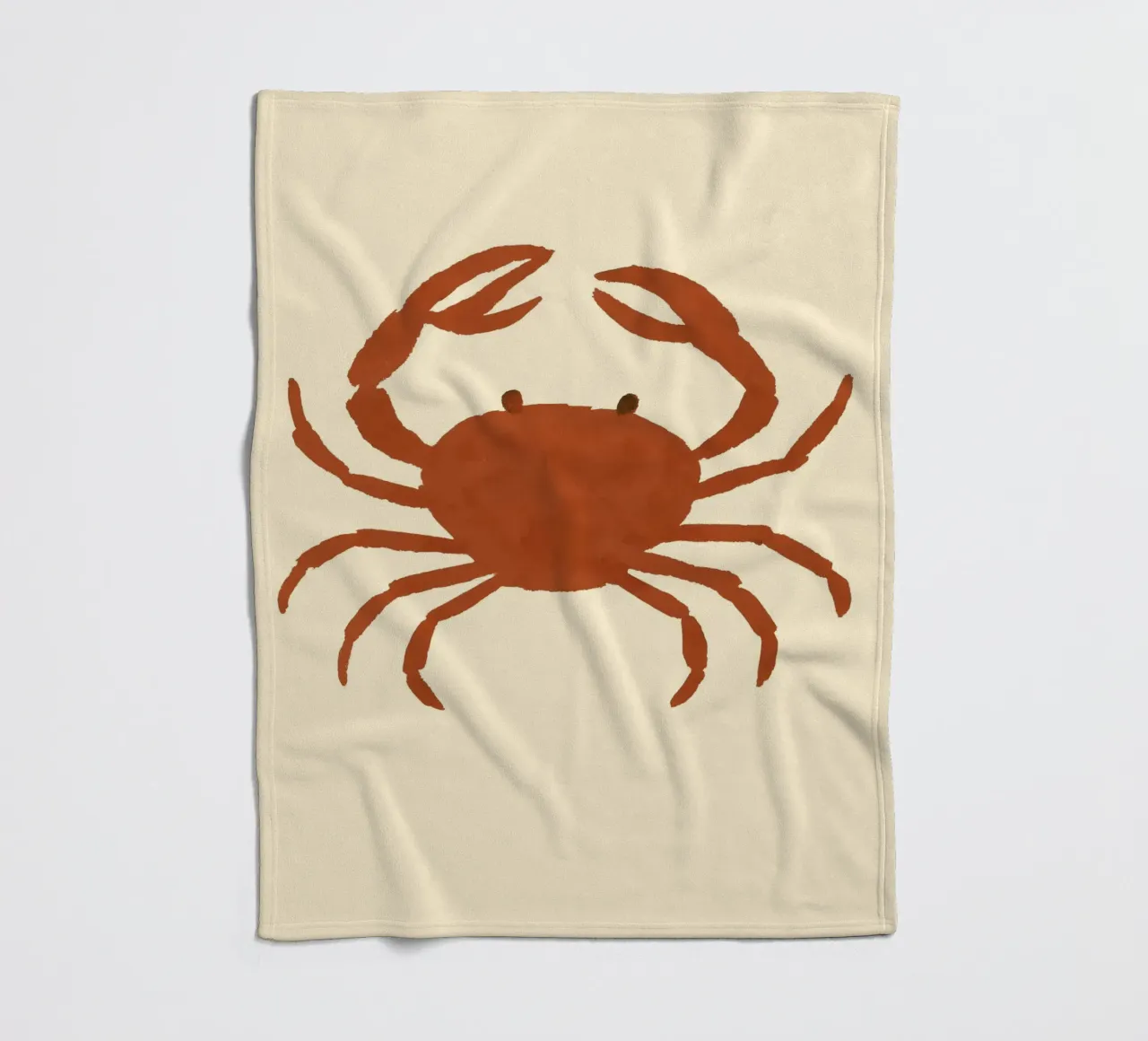 Crab Impression coperta in pile da treechild
