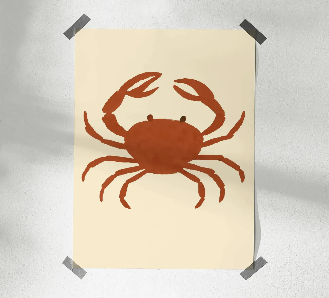 Crab Impression carta hahnemühle da treechild