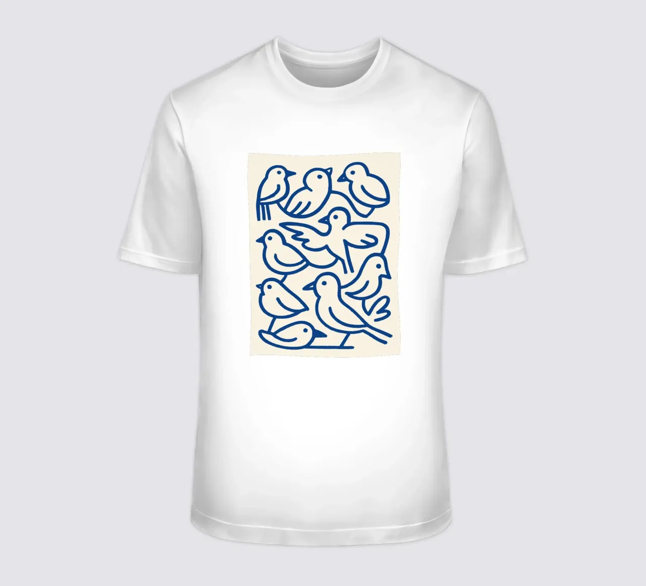 Cobalt Birds t-shirt da treechild