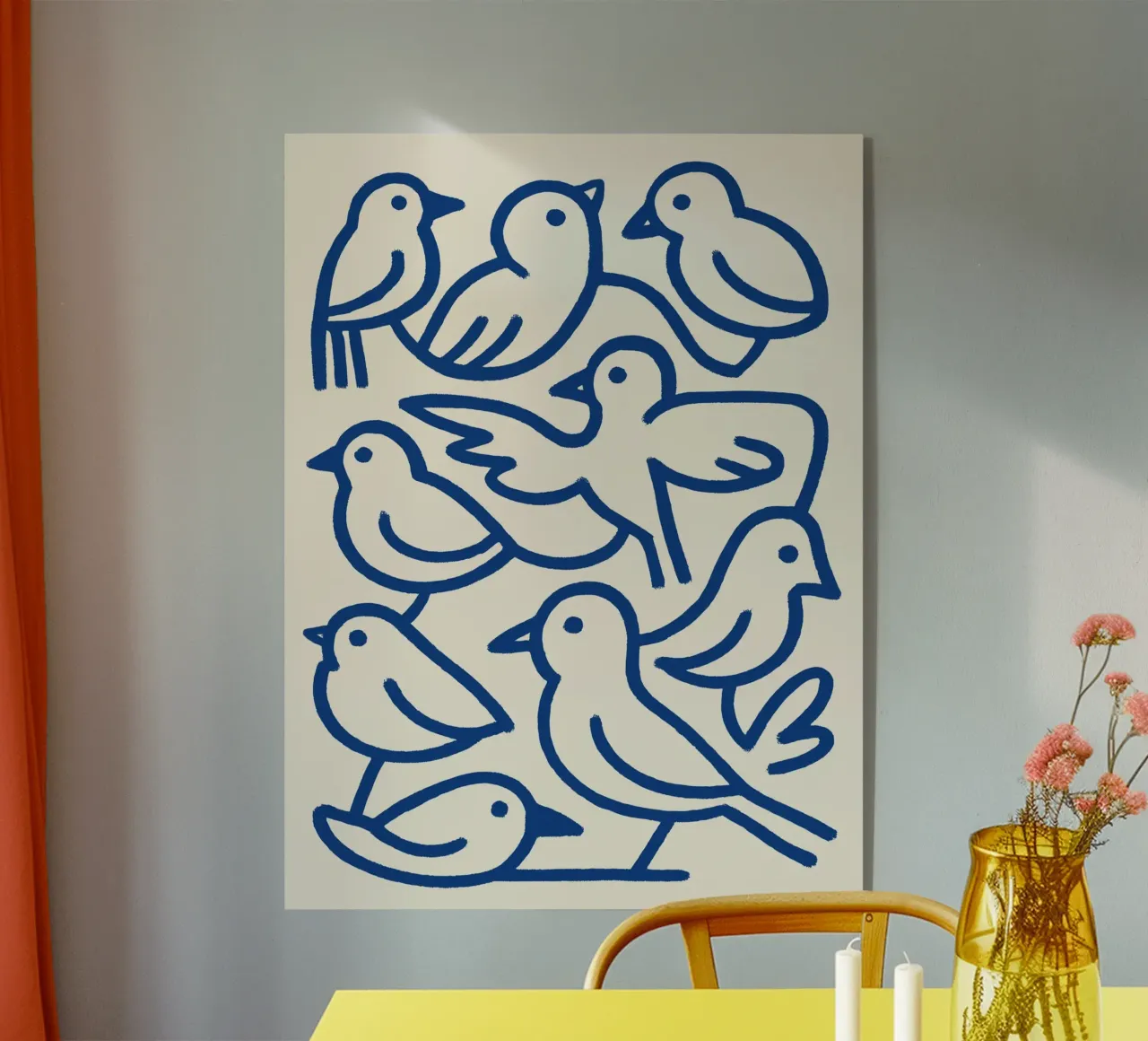 Cobalt Birds plexiglass da treechild