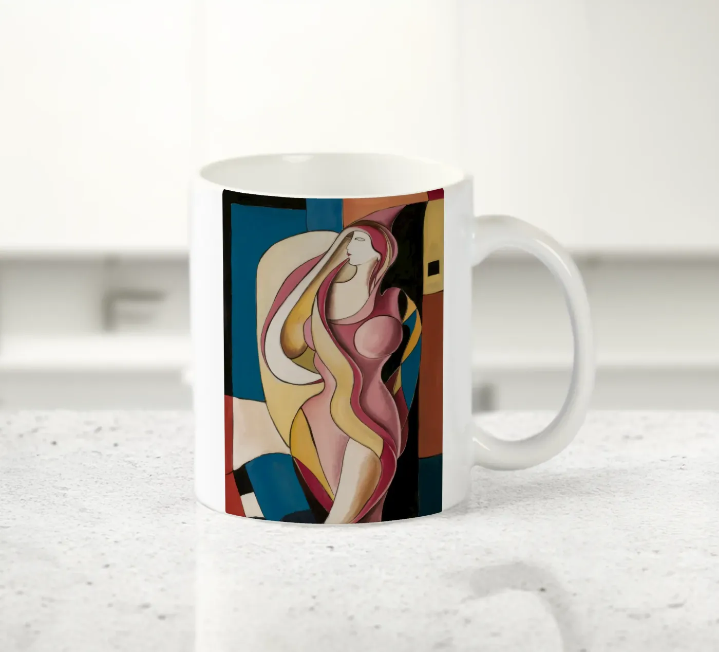 Sensual Grace Echo ceramic mug by Crimson Whisper