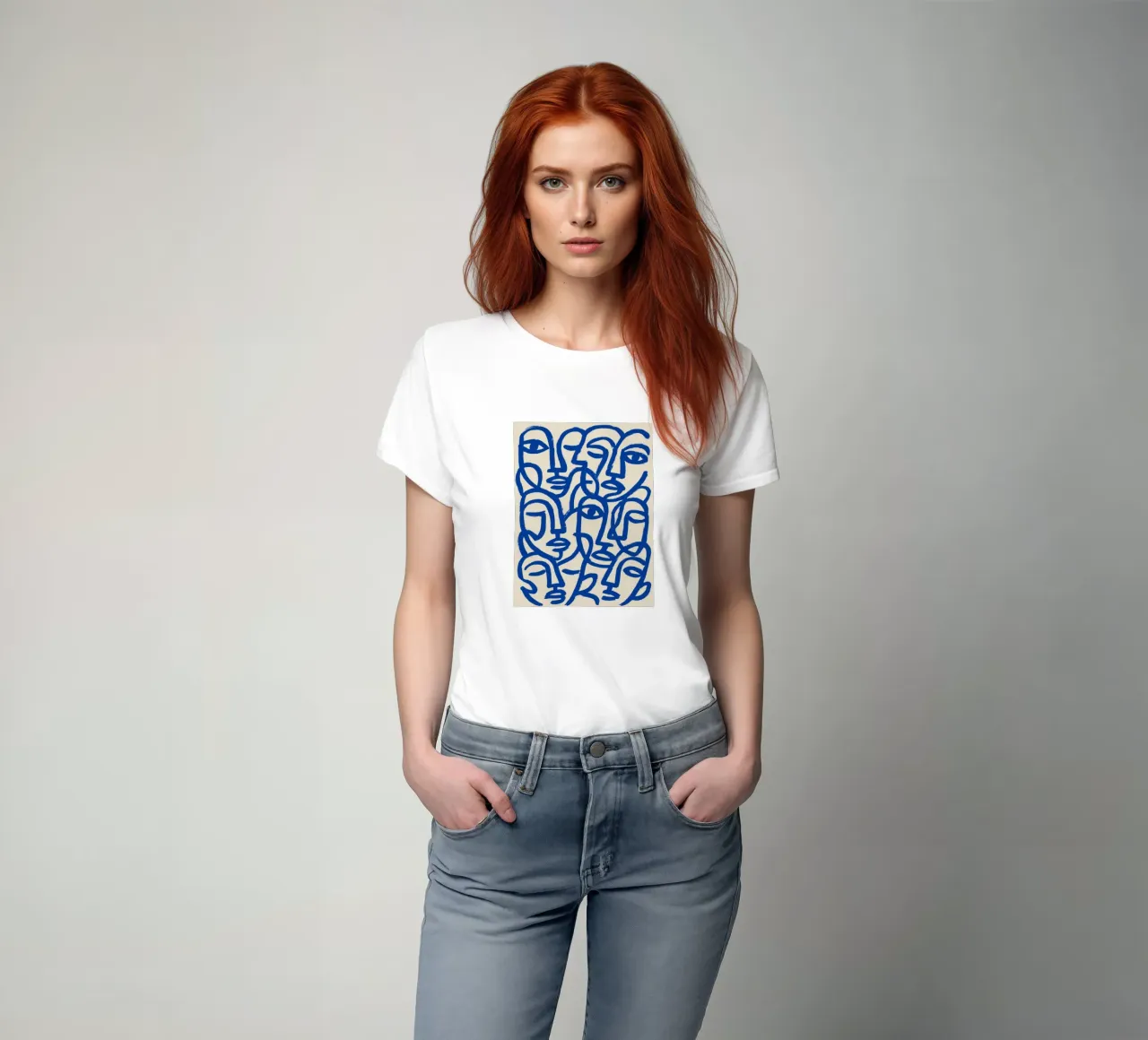 Blue Crowd t-shirt da treechild