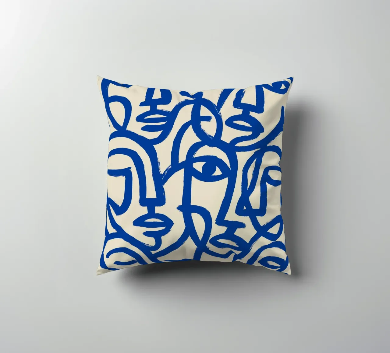 Blue Crowd cuscino da treechild