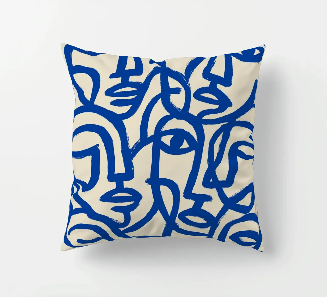 Blue Crowd cuscino da treechild