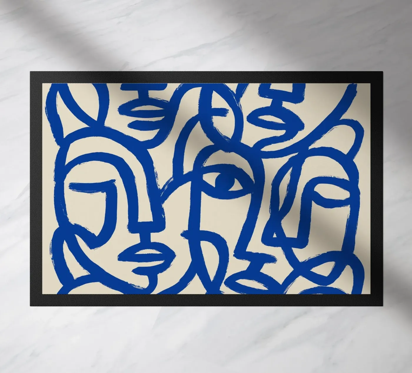 Blue Crowd deurmat van treechild