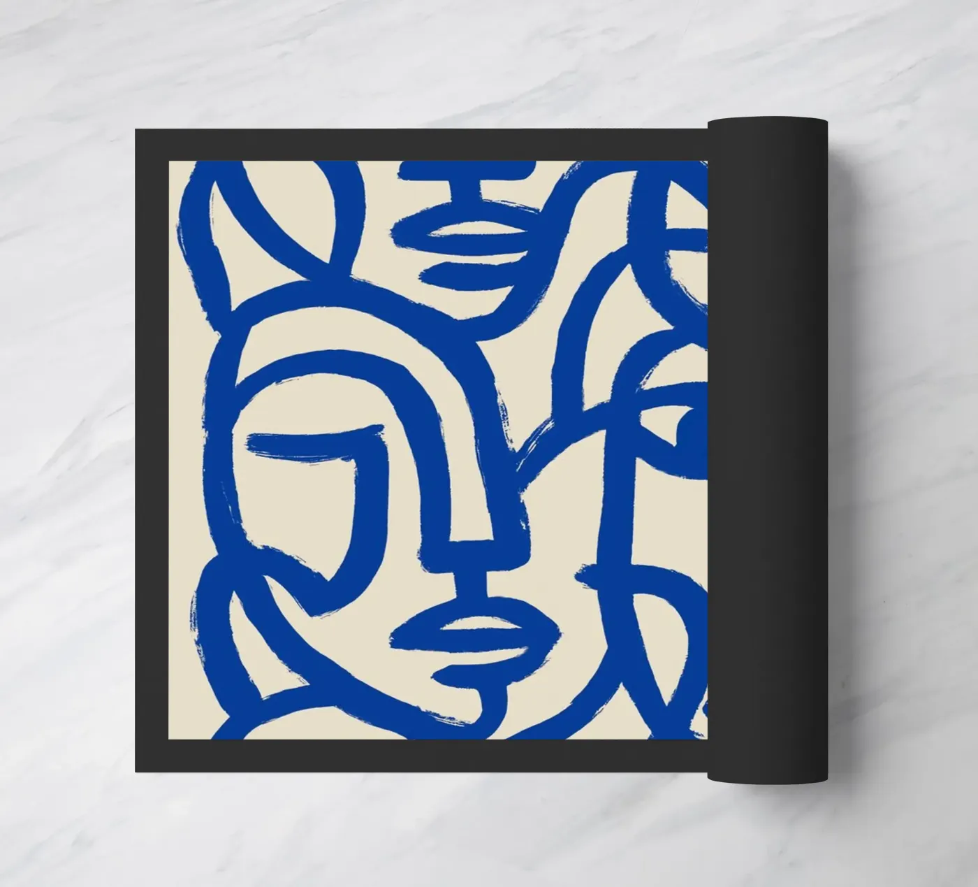 Blue Crowd deurmat van treechild