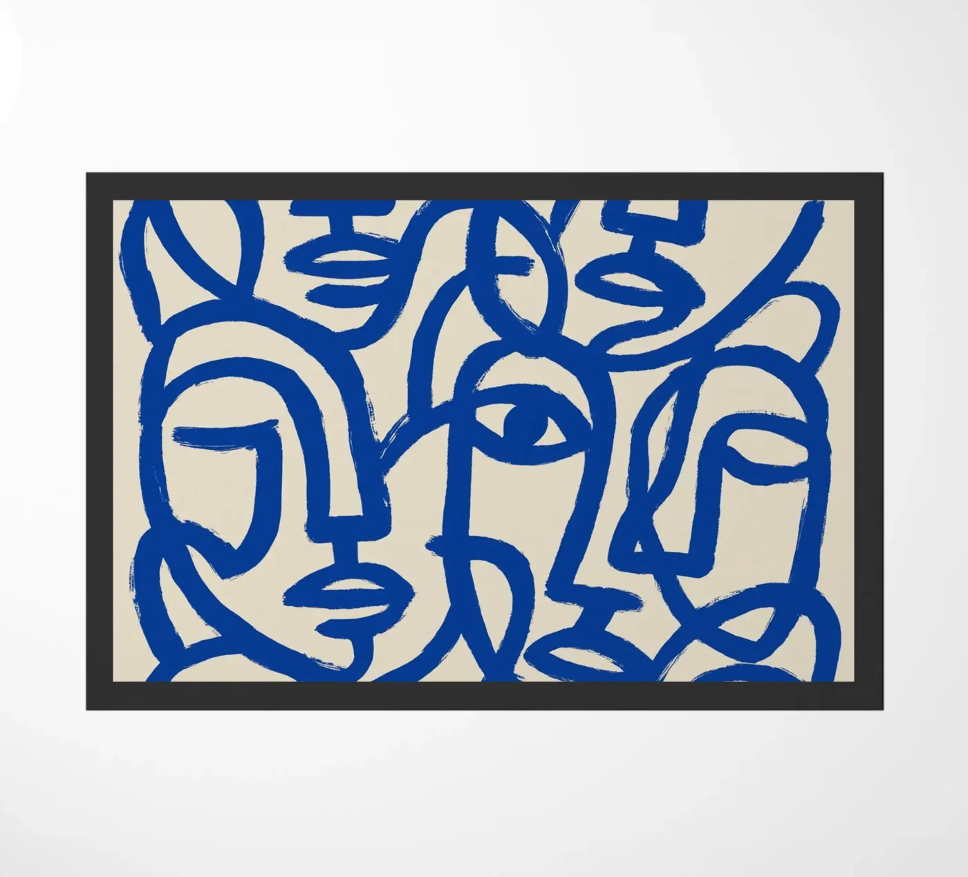 Blue Crowd deurmat van treechild