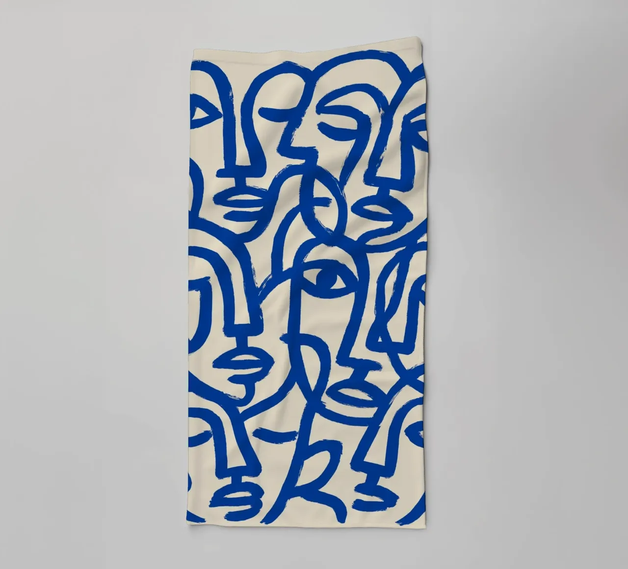 Blue Crowd asciugamano da bagno da treechild