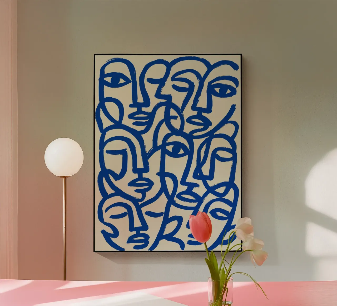 Blue Crowd plexiglass da treechild