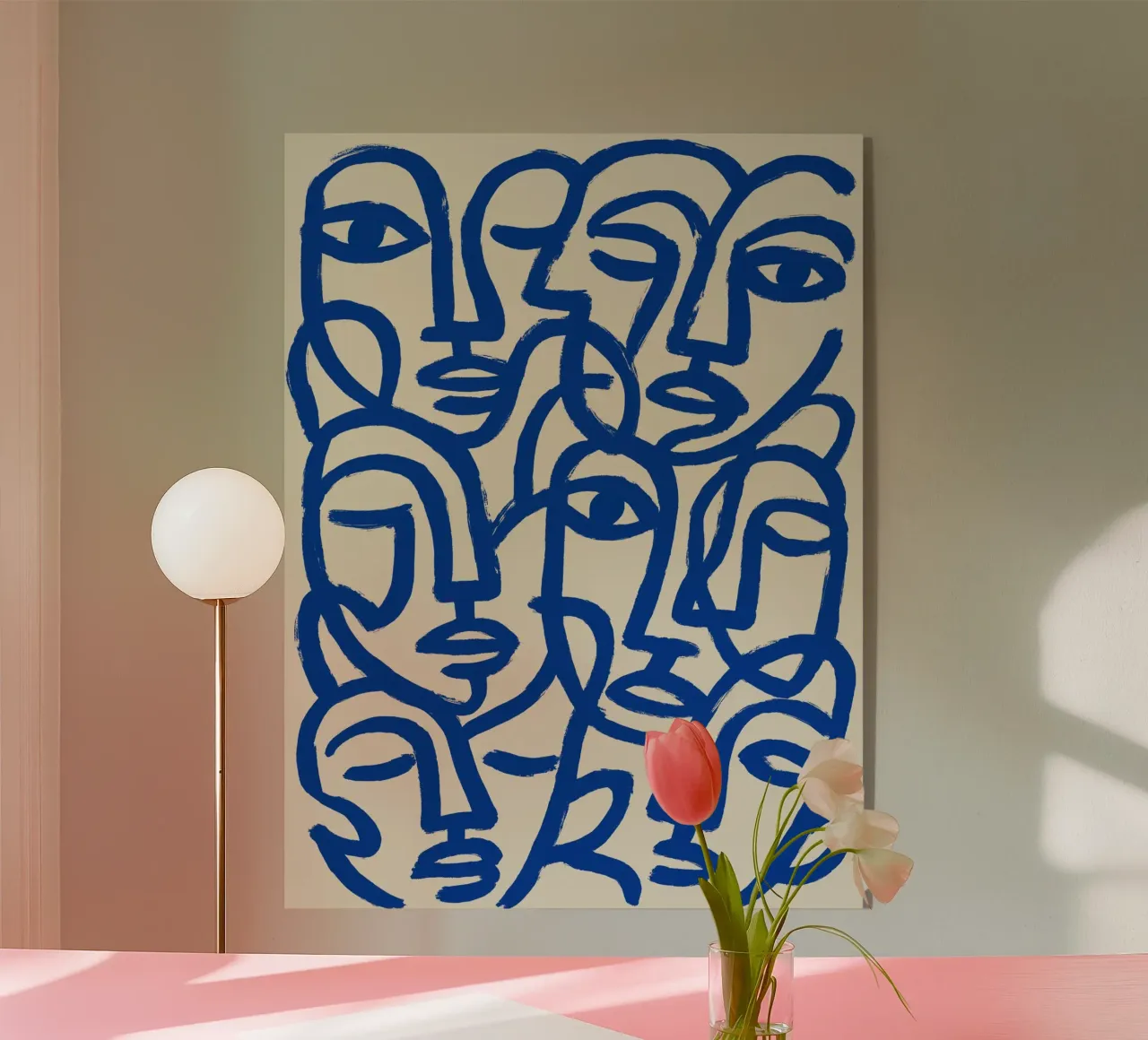 Blue Crowd plexiglass da treechild