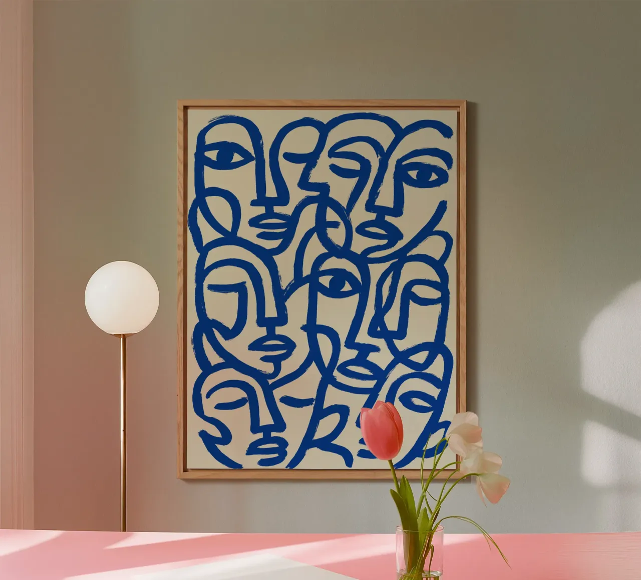 Blue Crowd alluminio dibond da treechild