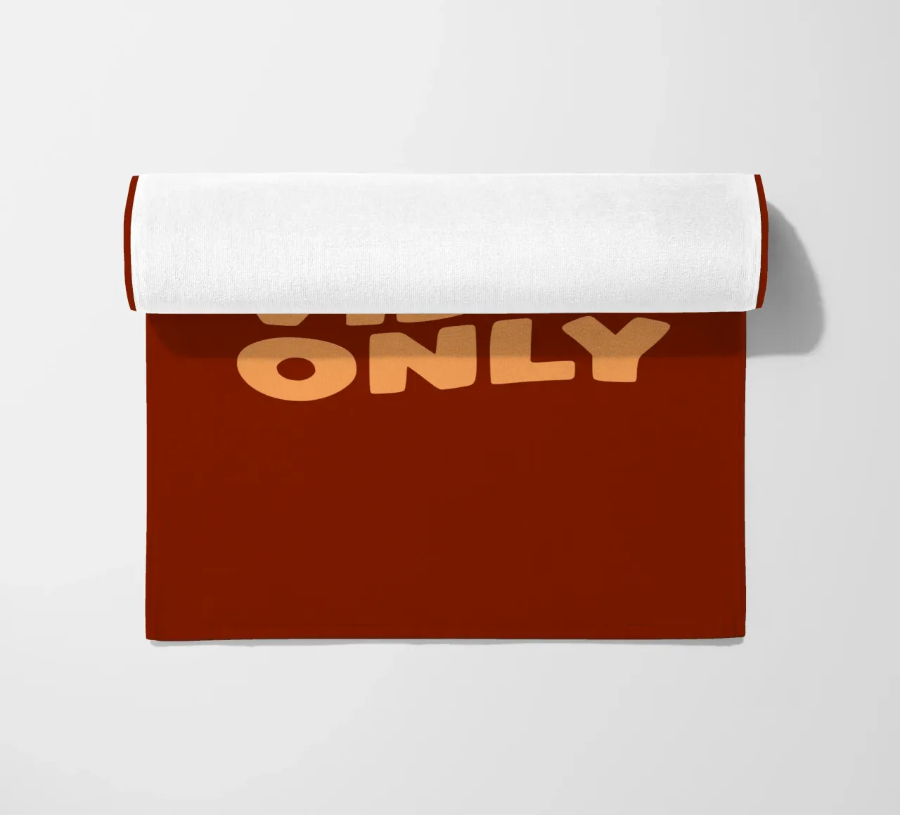 Good Vibes Only Happy Positive Typography Stampa Rosso Arancione telo mare da THE MOTIVATED TYPE