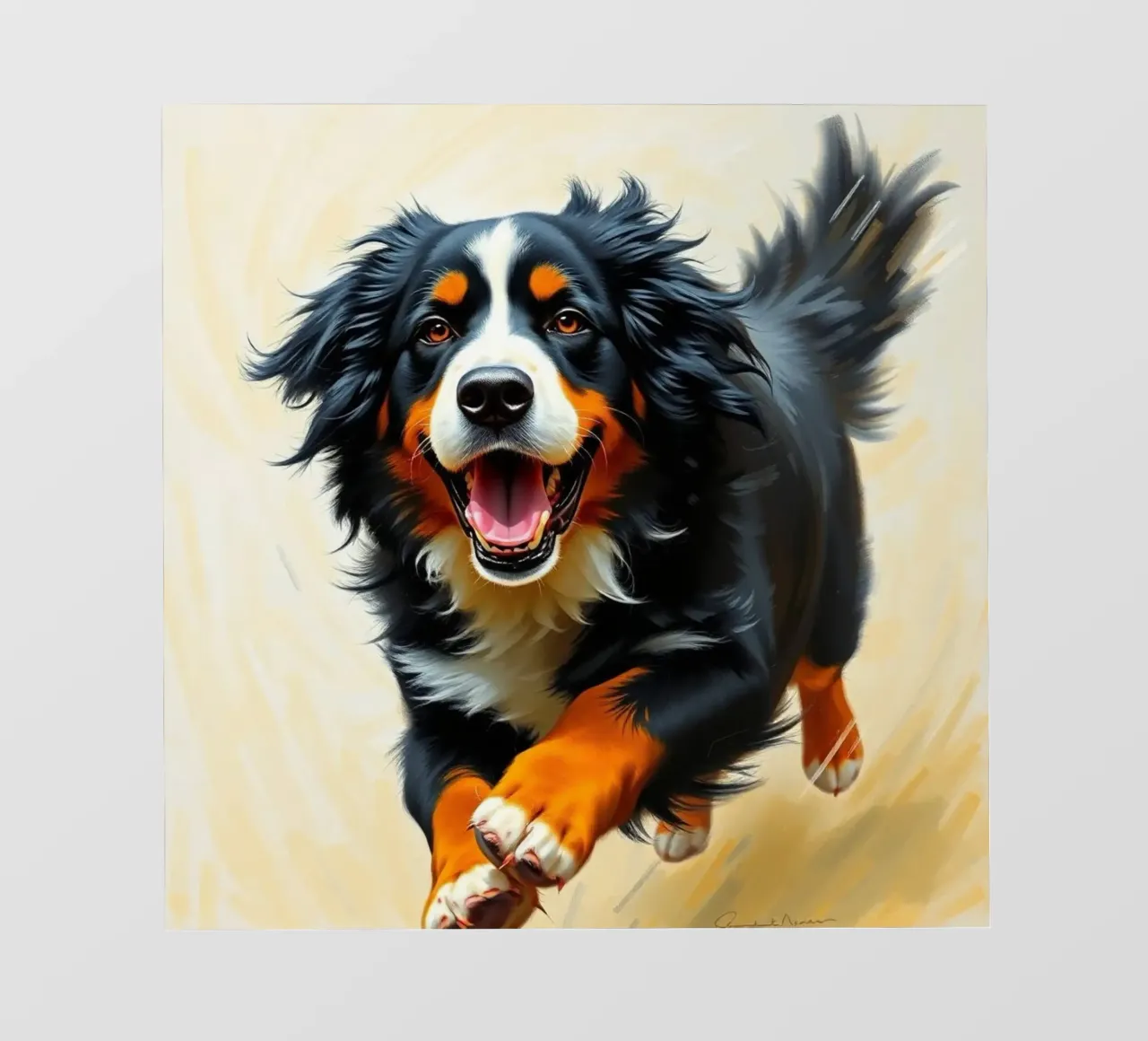 Bellissimo cane da montagna bernese #127 telo in pvc da Yumis.Beargang.and.Me