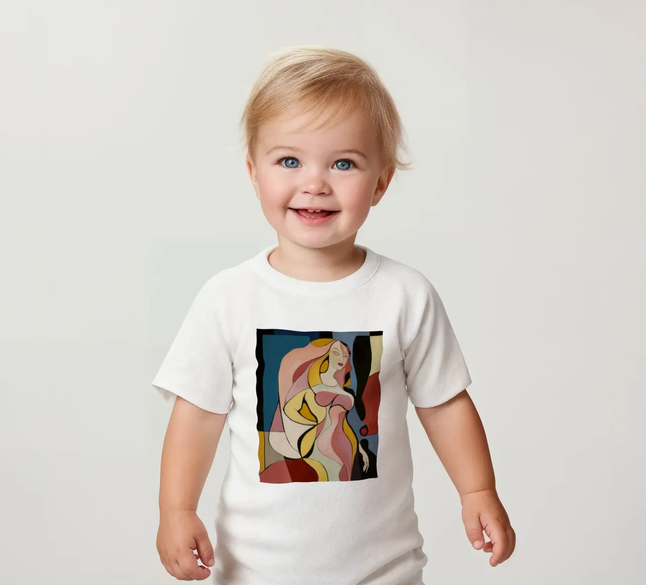 Golden Feminine Flow baby t-shirt by Crimson Whisper