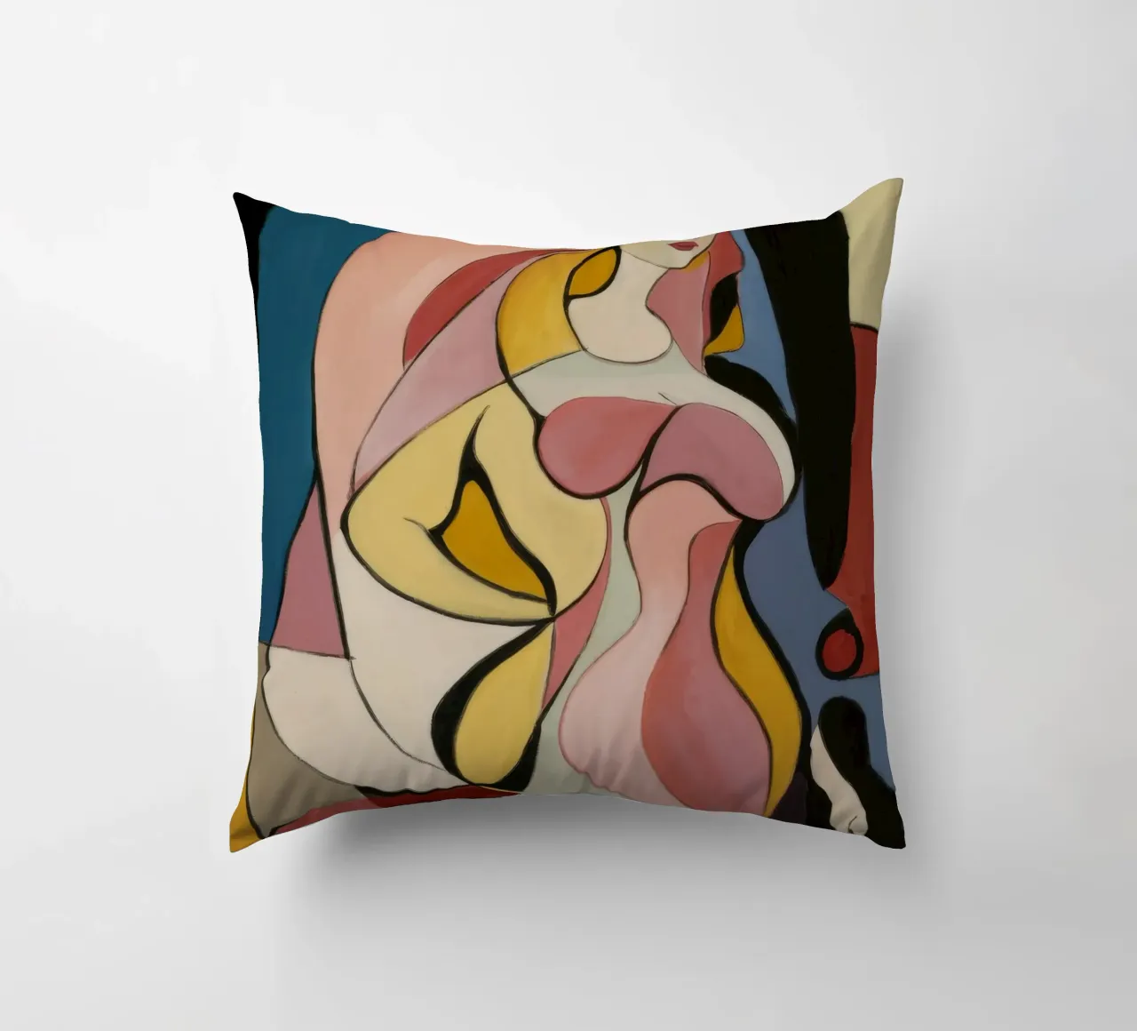 Flusso femminile d'oro cuscino da Crimson Whisper