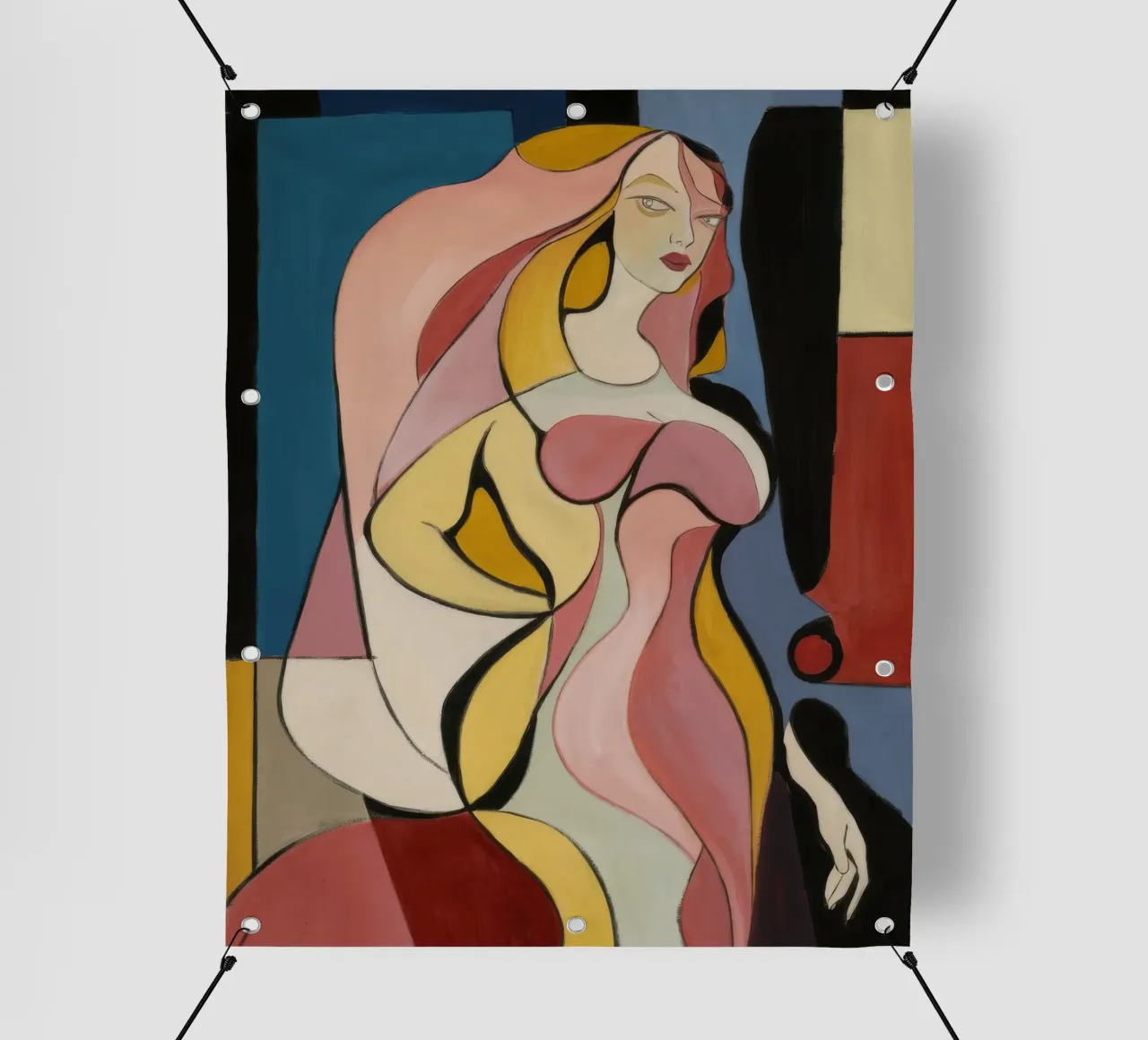 Flusso femminile d'oro telo in pvc da Crimson Whisper