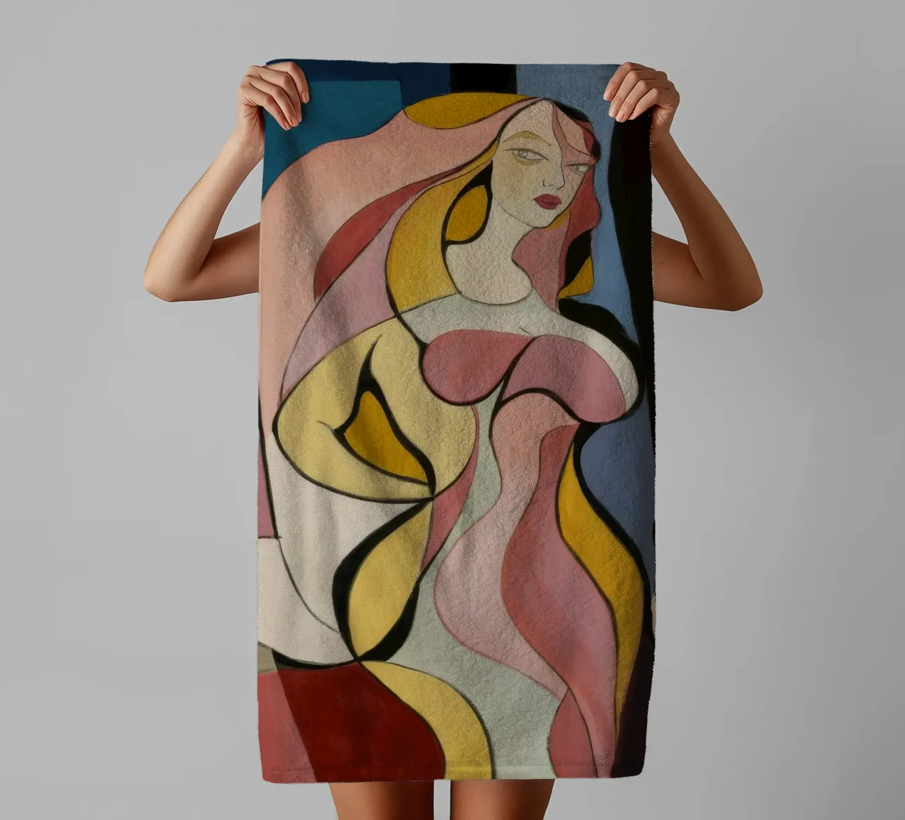 Flusso femminile d'oro asciugamano da bagno da Crimson Whisper