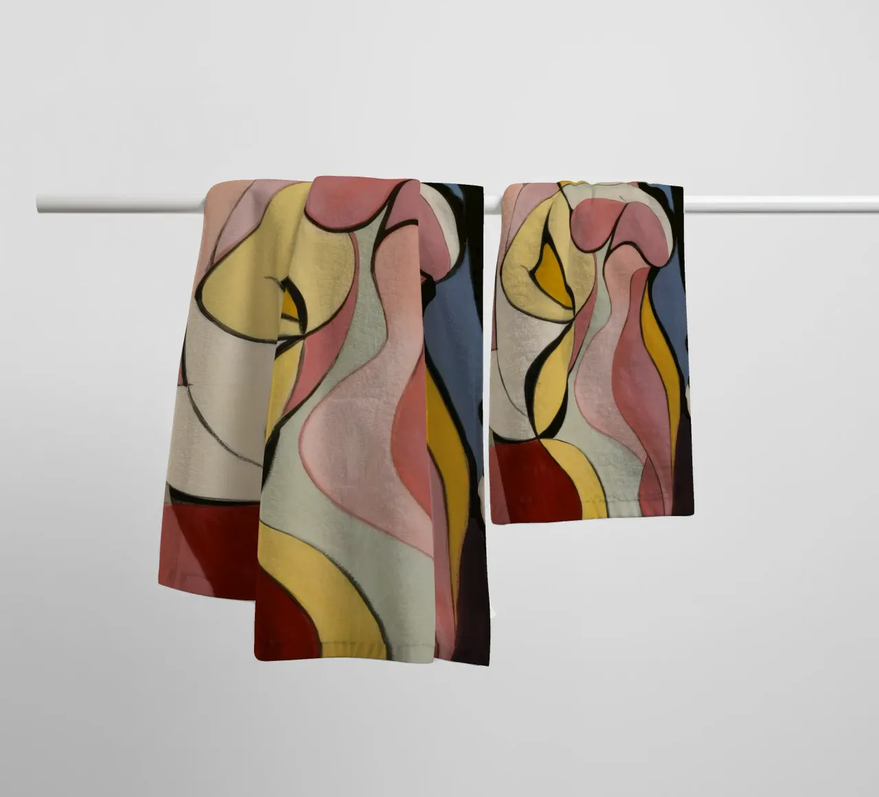 Flusso femminile d'oro asciugamano da bagno da Crimson Whisper