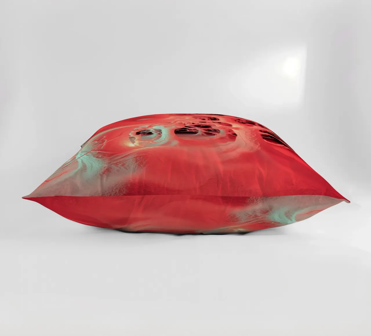 Unique art featuring glowing trees and organic forms decorative cushion by DesignDoodle