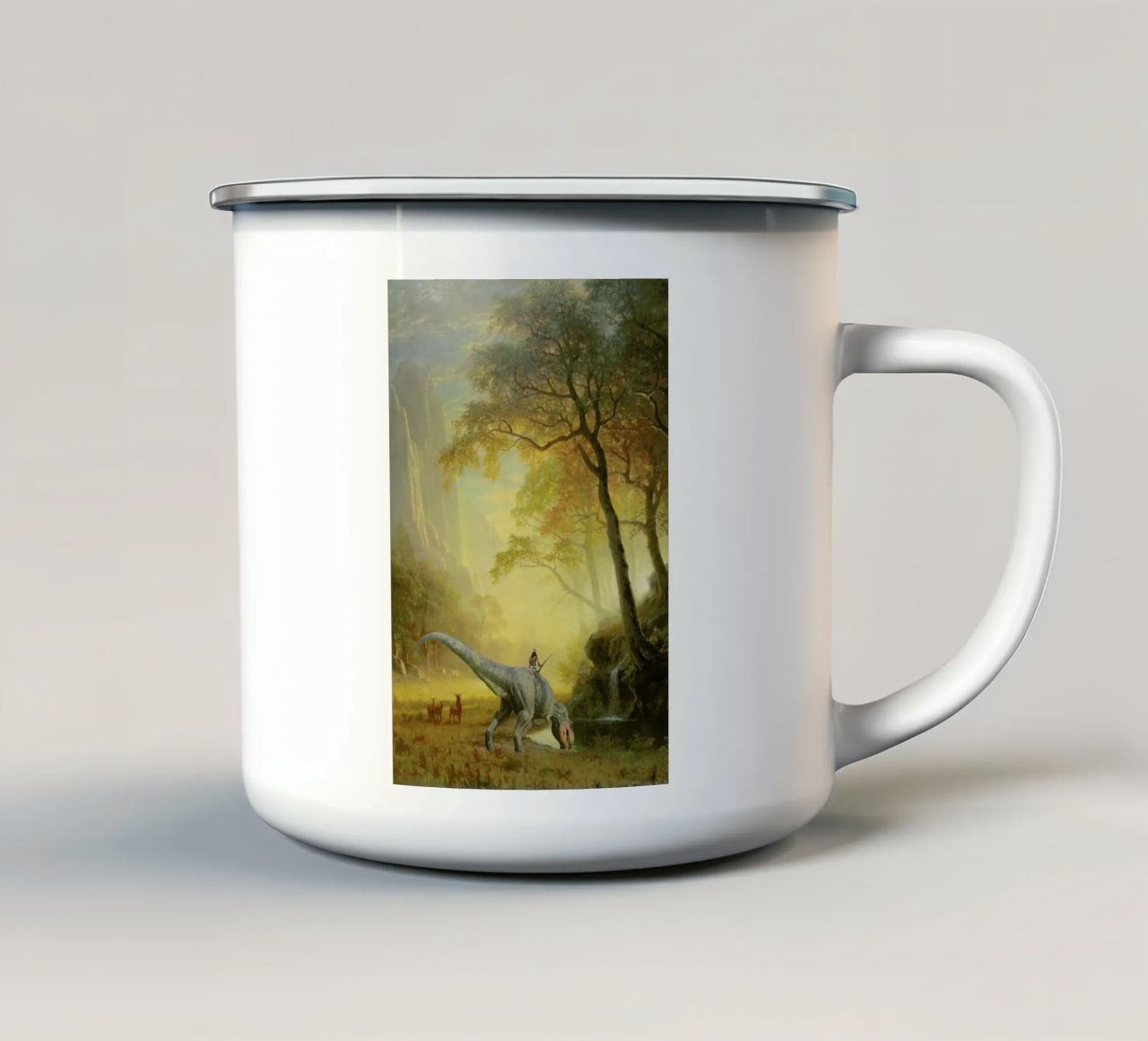 Three Buck Breakfast tazza in smalto da Jason Brueck