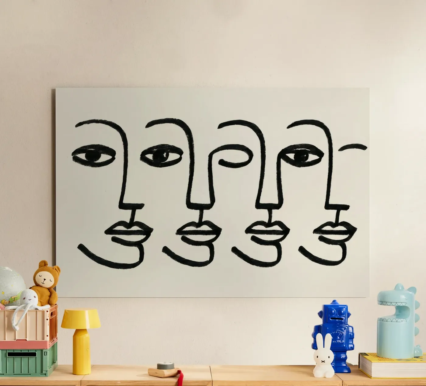 Echo Faces alu-dibond by treechild