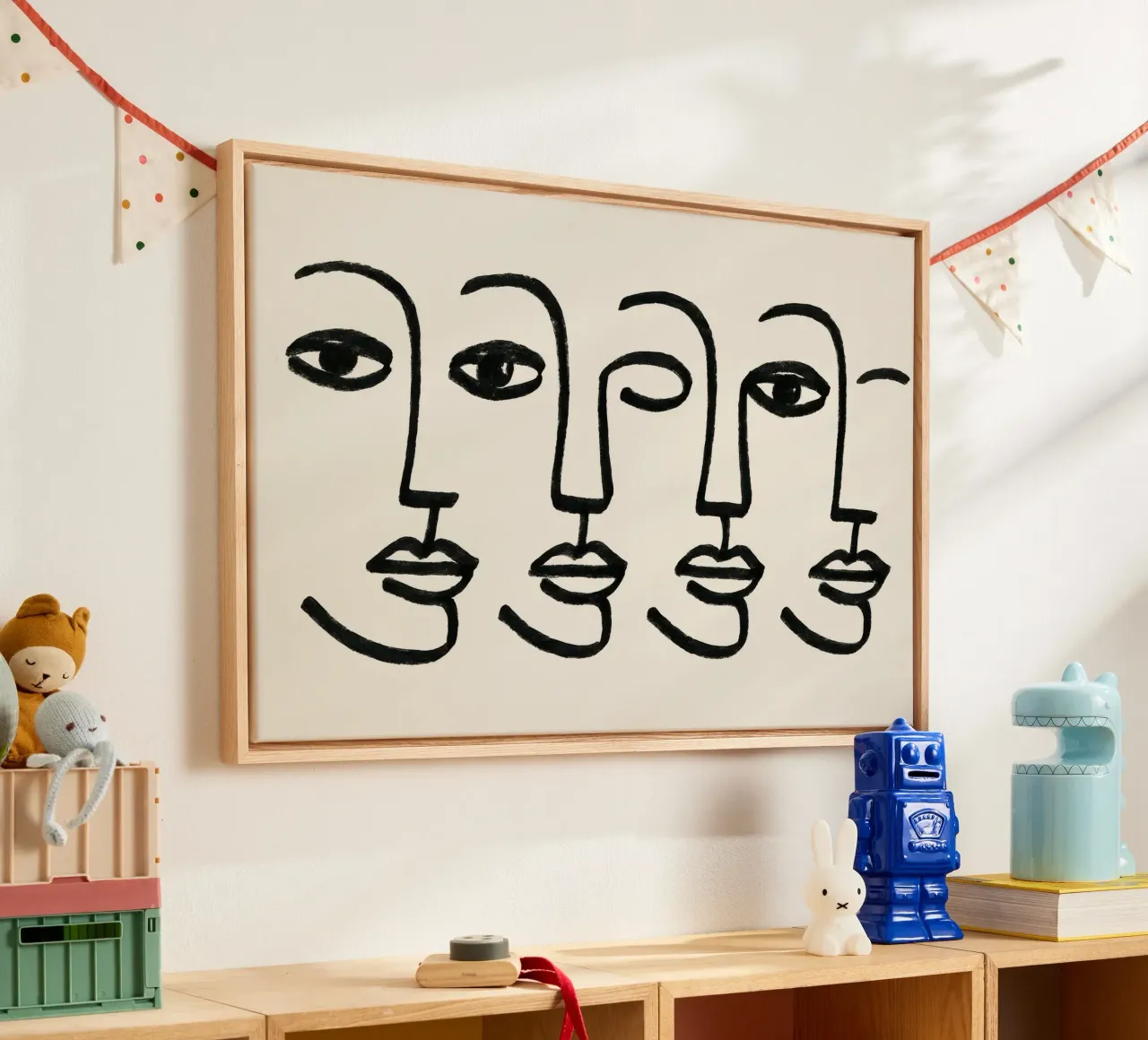 Echo Faces Leinwand von treechild