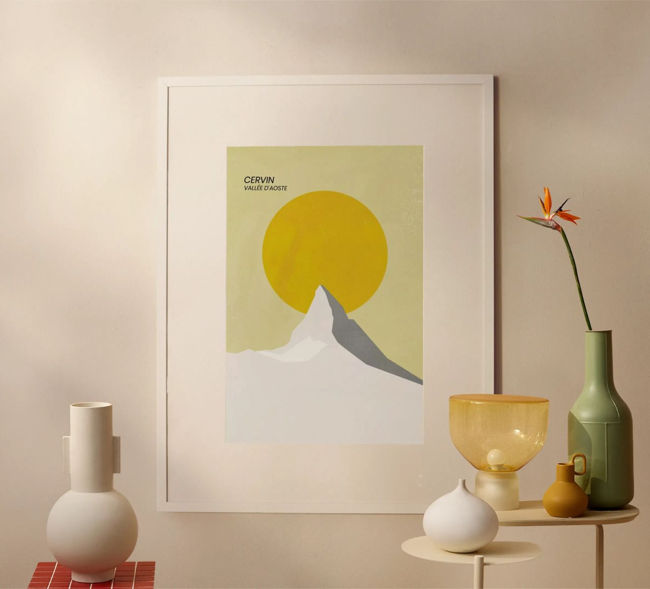 Matterhorn poster with plastic frame by The Cartography Collection