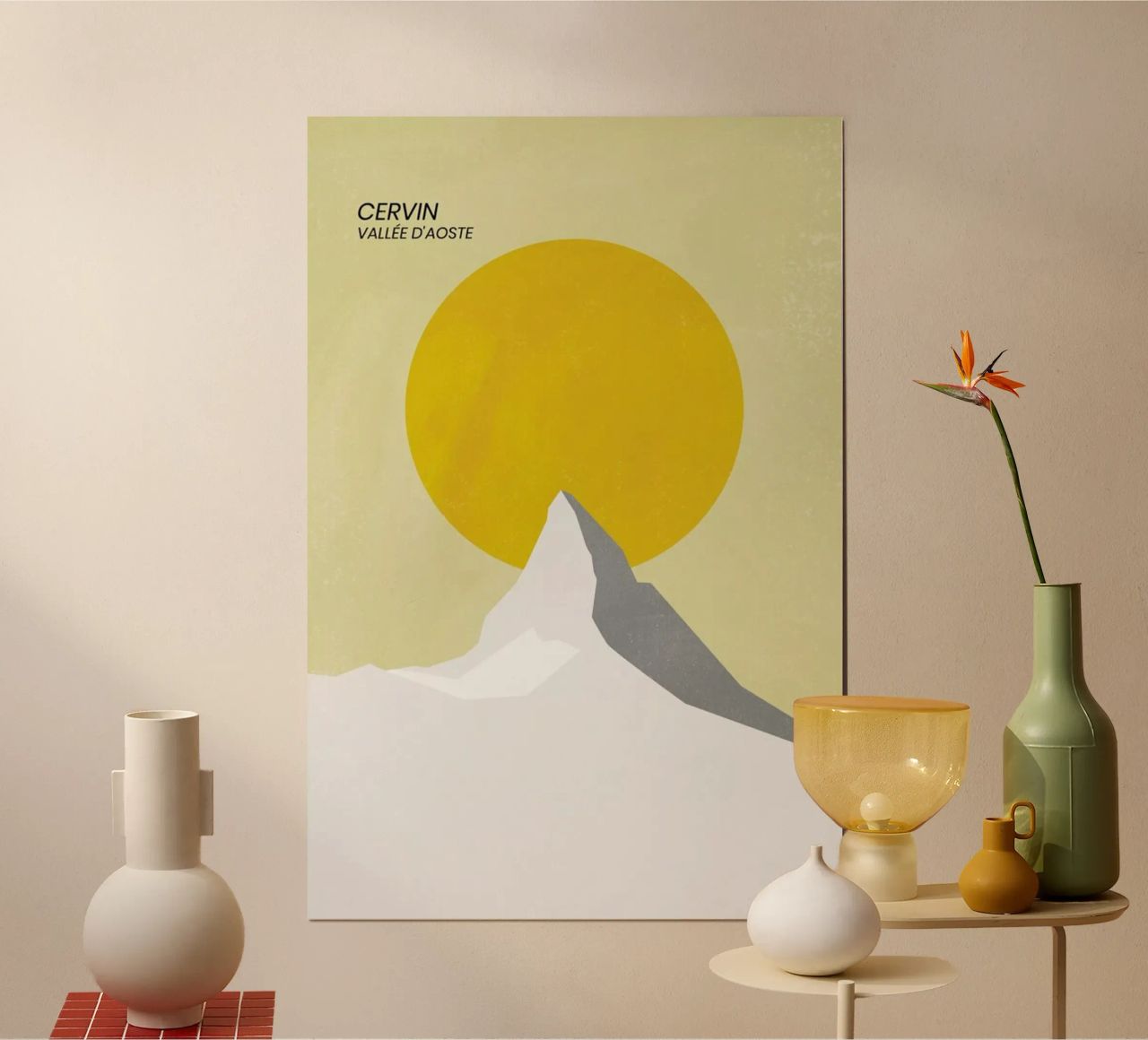 Matterhorn poster with plastic frame by The Cartography Collection
