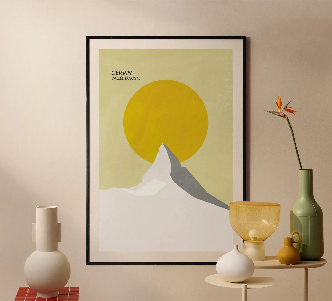 Matterhorn poster with plastic frame by The Cartography Collection