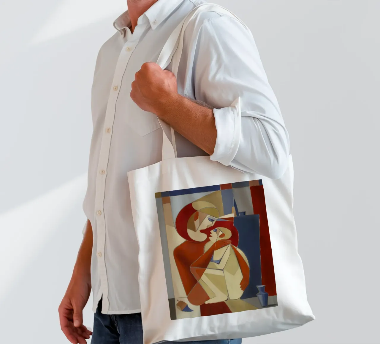 Geste énigmatique tote bag de Crimson Whisper