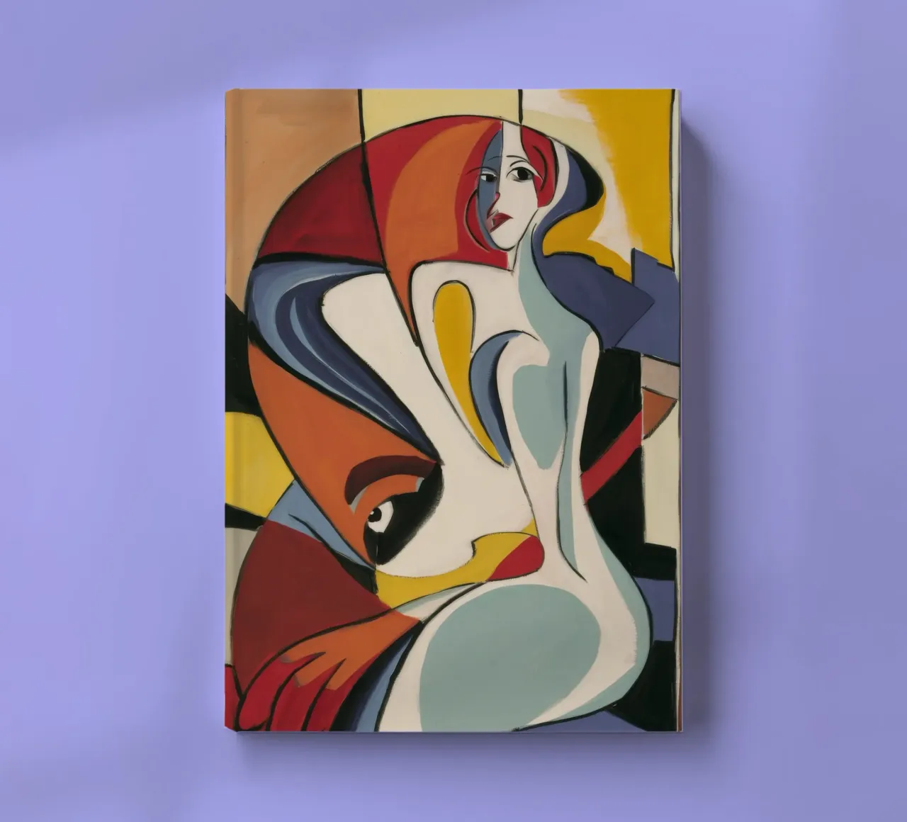 Contemplative Gaze notebook by Crimson Whisper