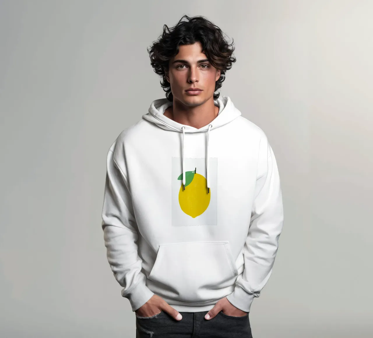 Lemon felpa con cappuccio da Pure
