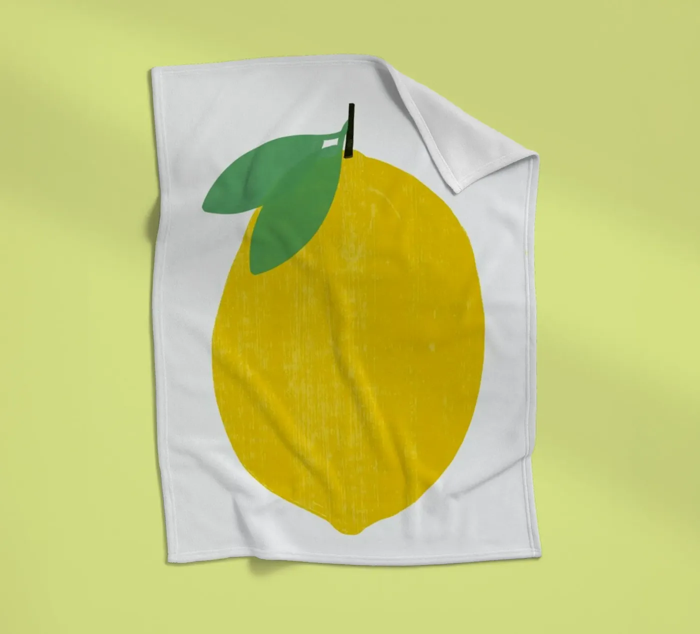Lemon fleecedeken van Pure