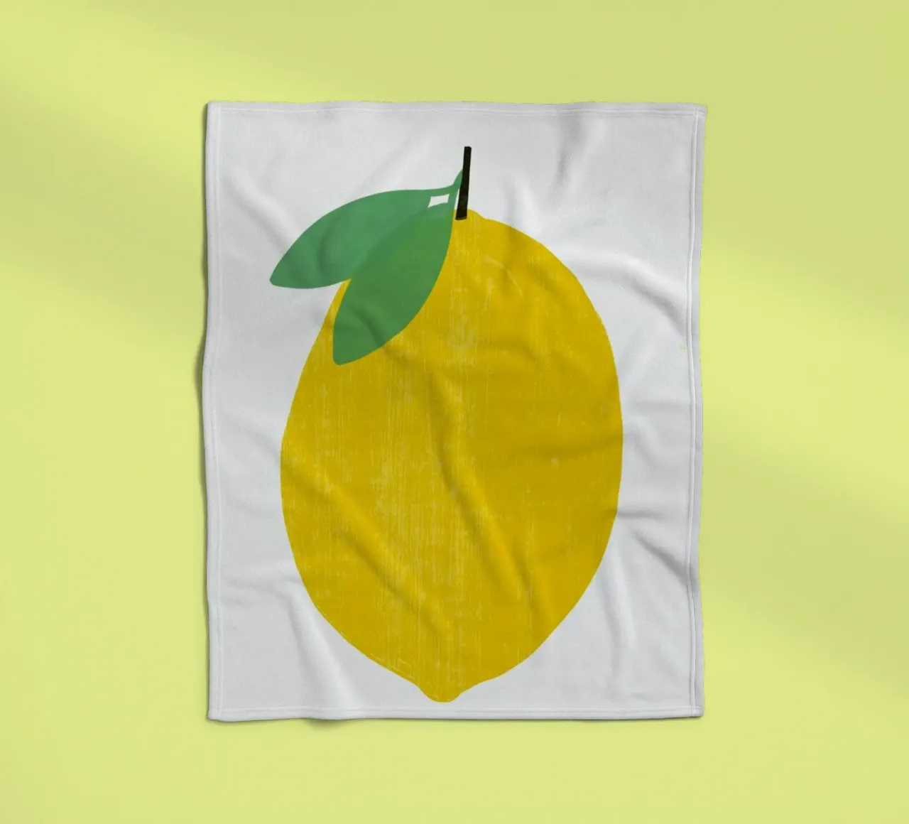 Lemon Fleecedecke von Pure