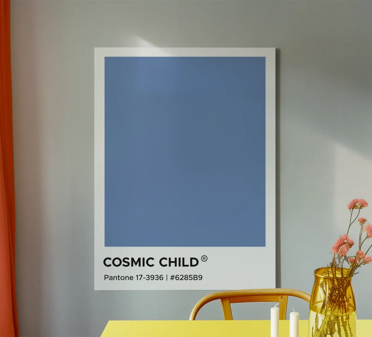 Cosmic Child Pantone canvas with Floater frame by Paigaam Studio