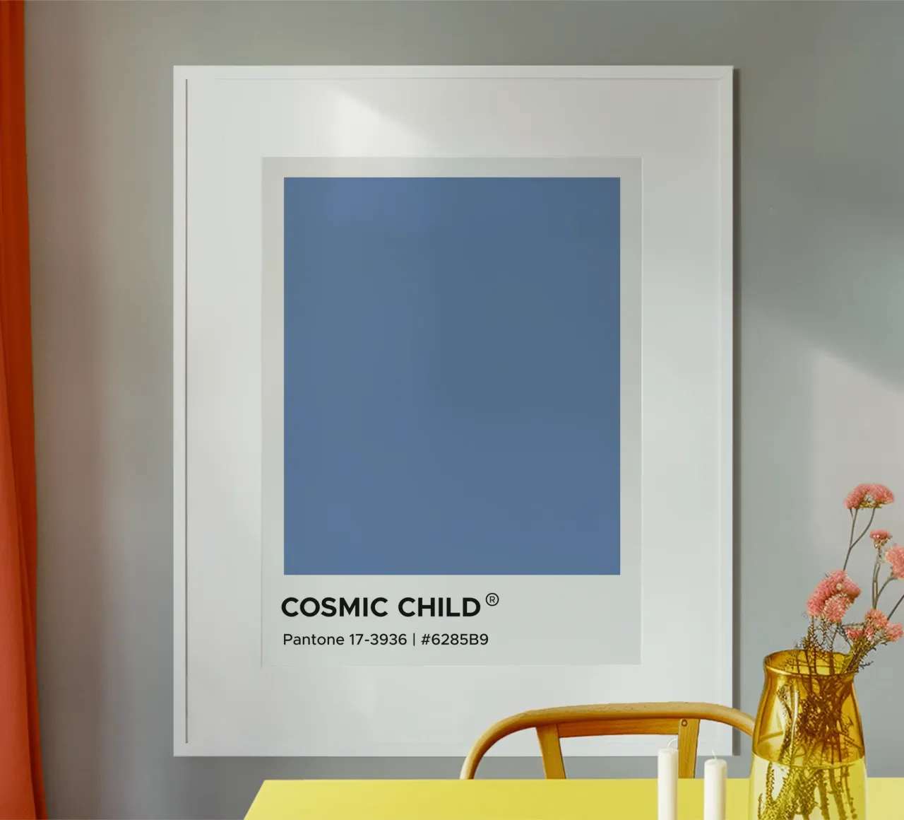 Bambino cosmico Pantone carta hahnemühle da Paigaam Studio